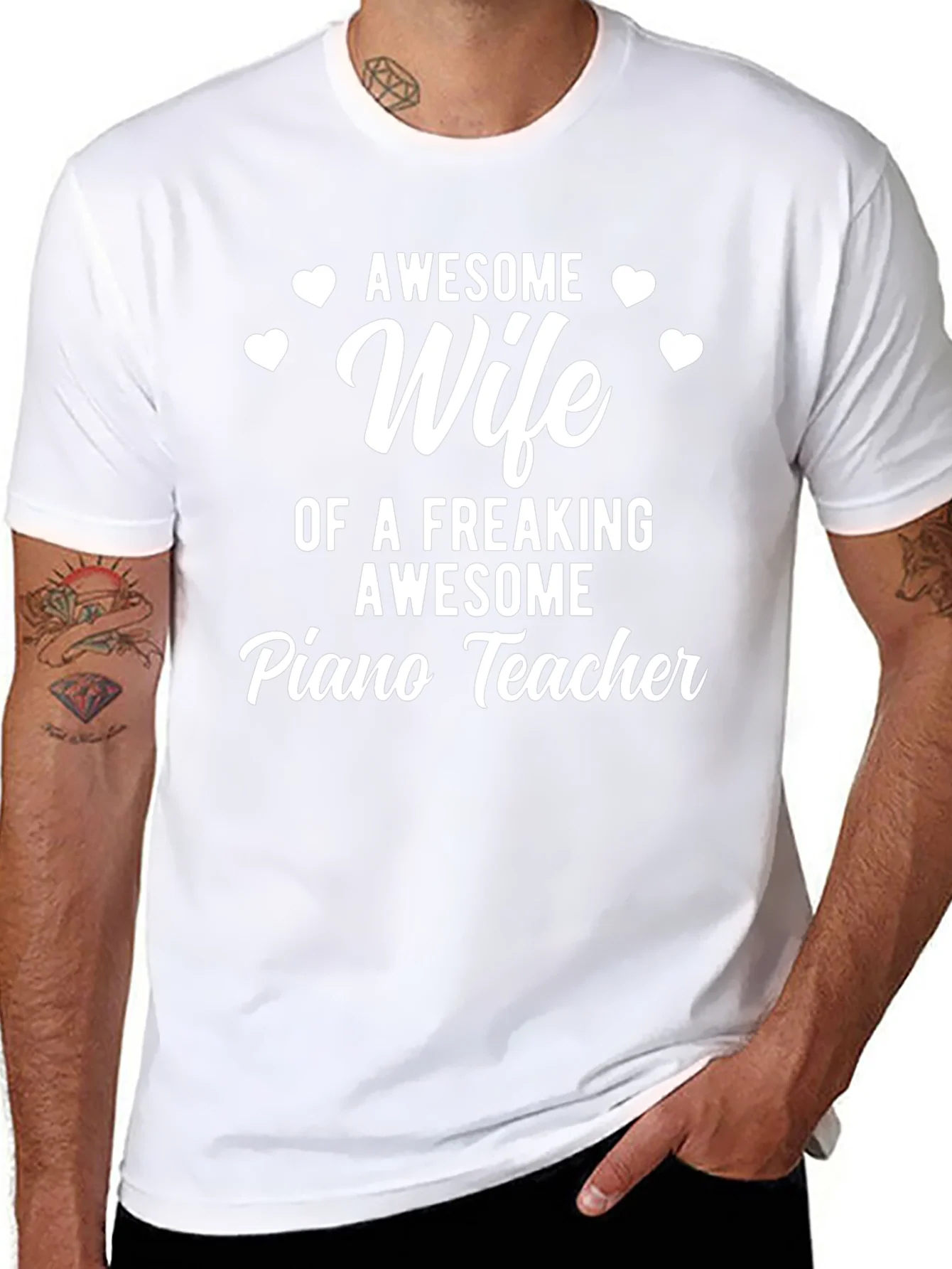 Awesome Wife Piano Teacher T-Shirt