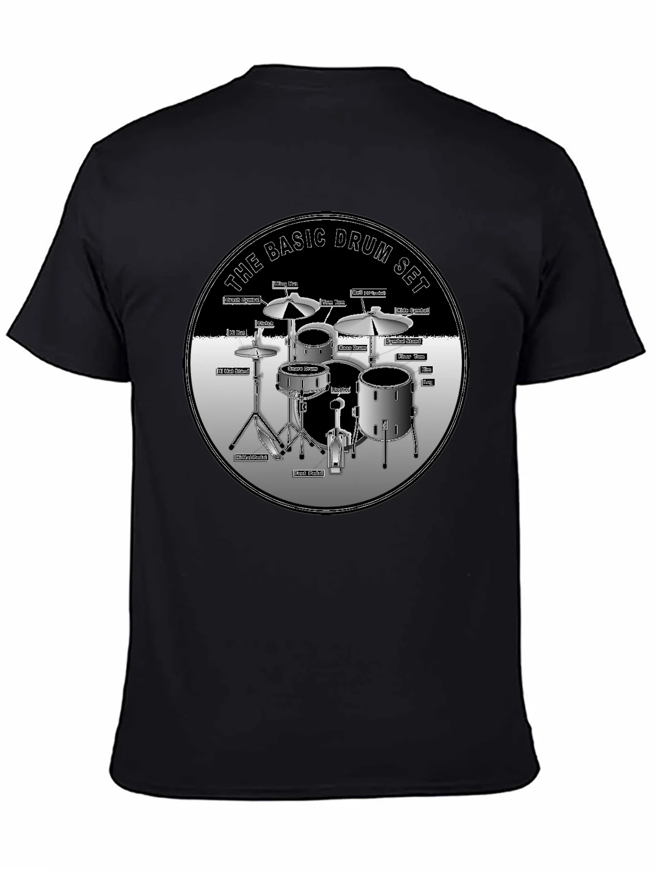 Basic Drum Set T-Shirt - Musician Gift