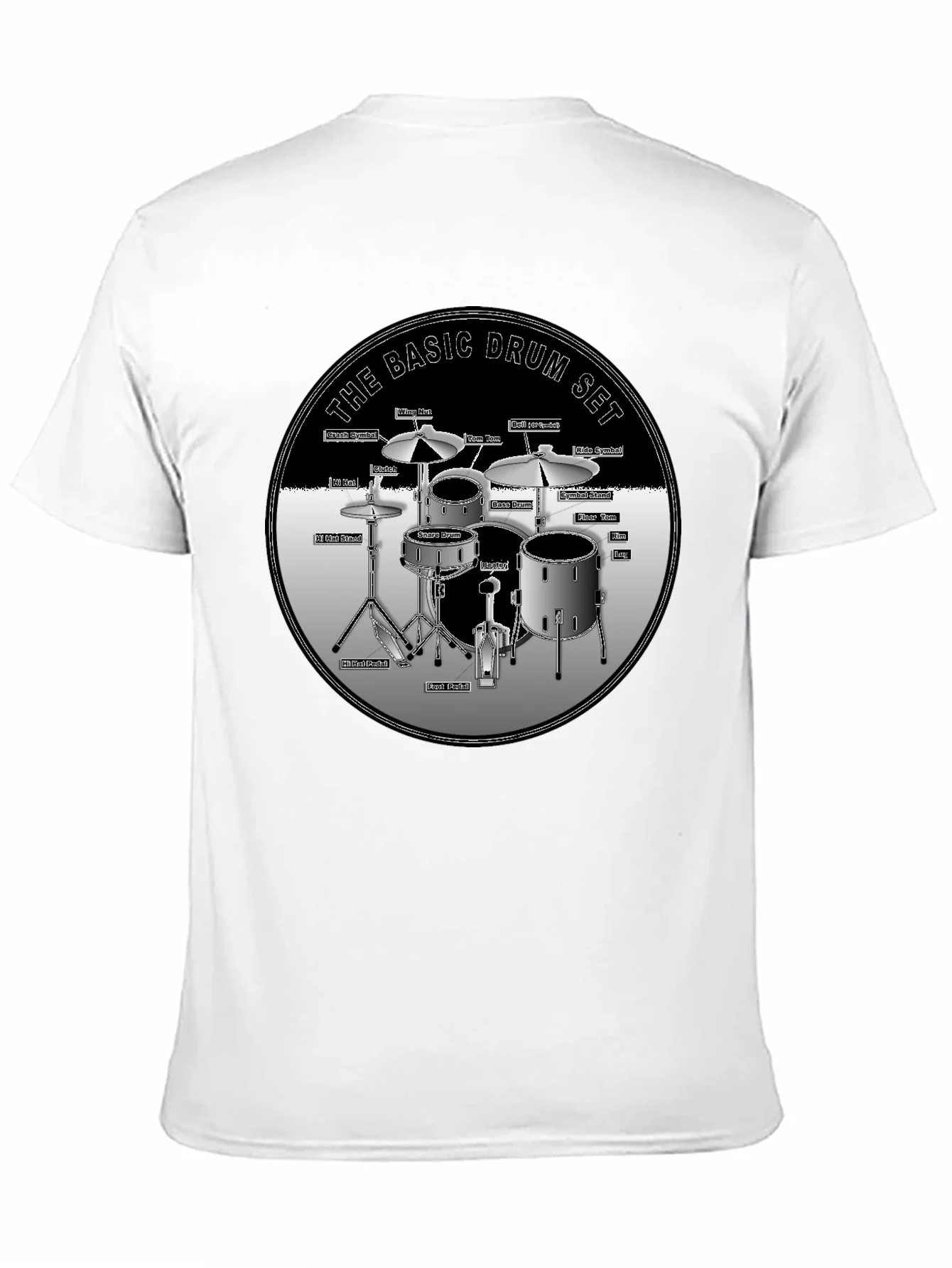 Basic Drum Set T-Shirt - Musician Gift