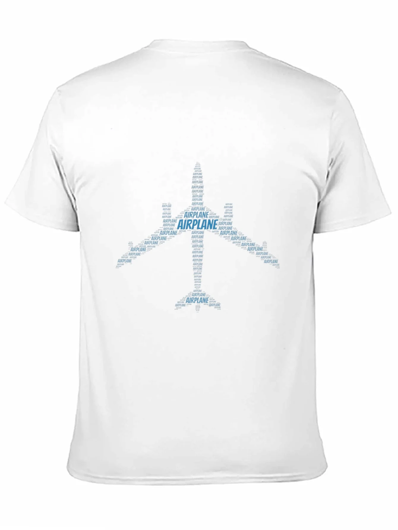 Airplane Word Art Black T-Shirt