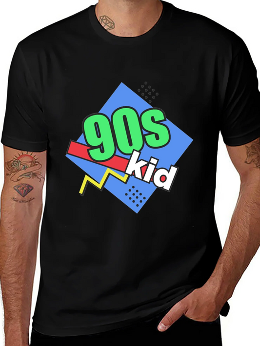 90s Kid Retro Graphic T-Shirt - Throwback Style