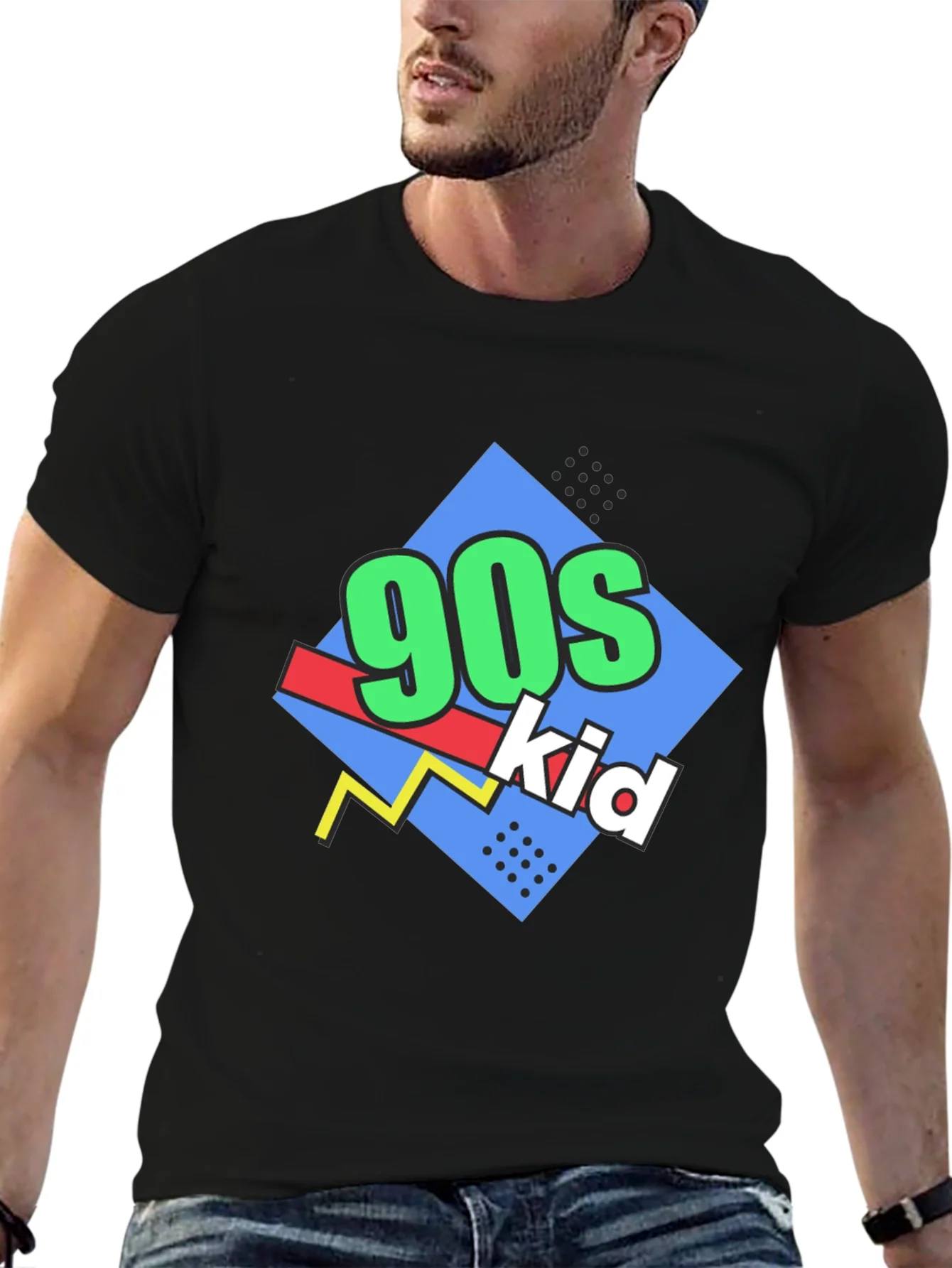 90s Kid Retro Graphic T-Shirt - Throwback Style