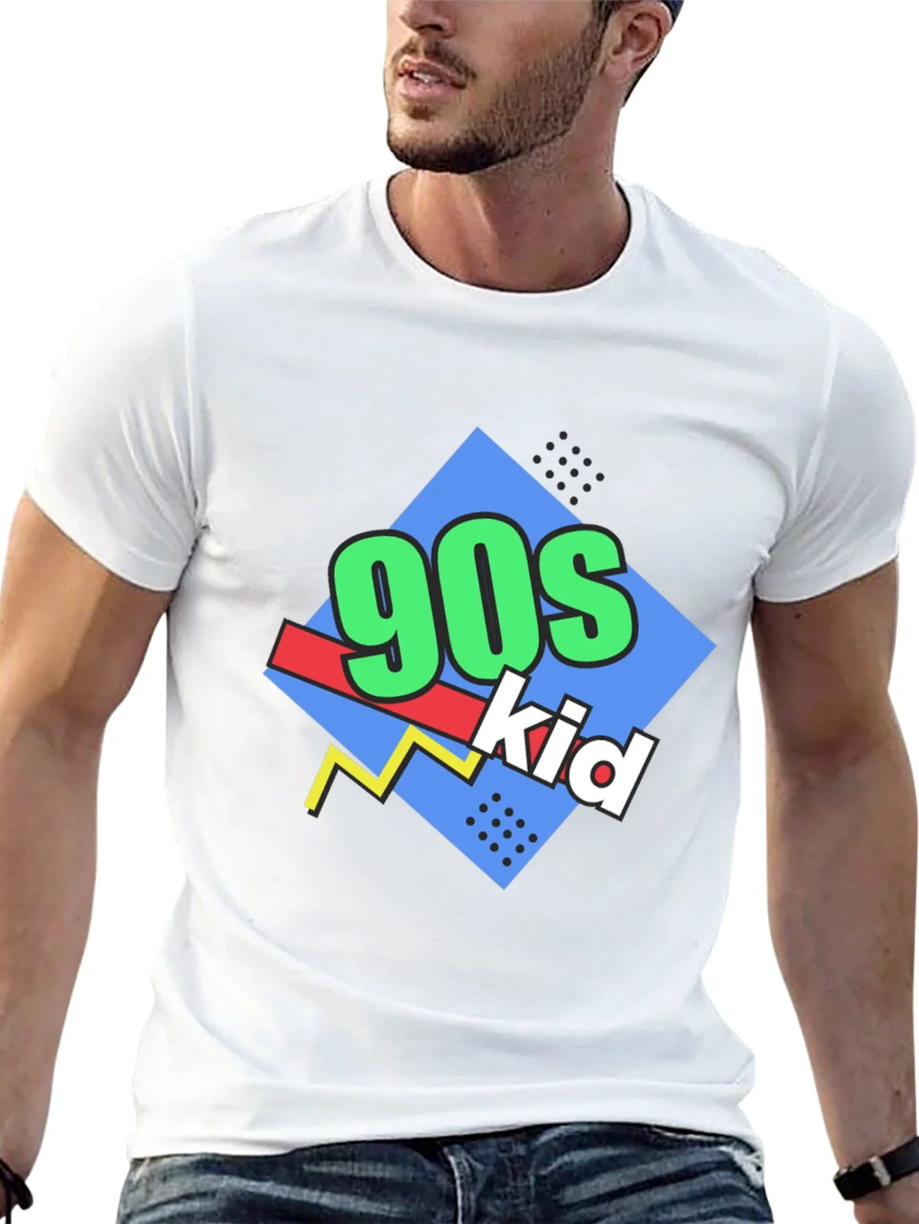 90s Kid Retro Graphic T-Shirt - Throwback Style