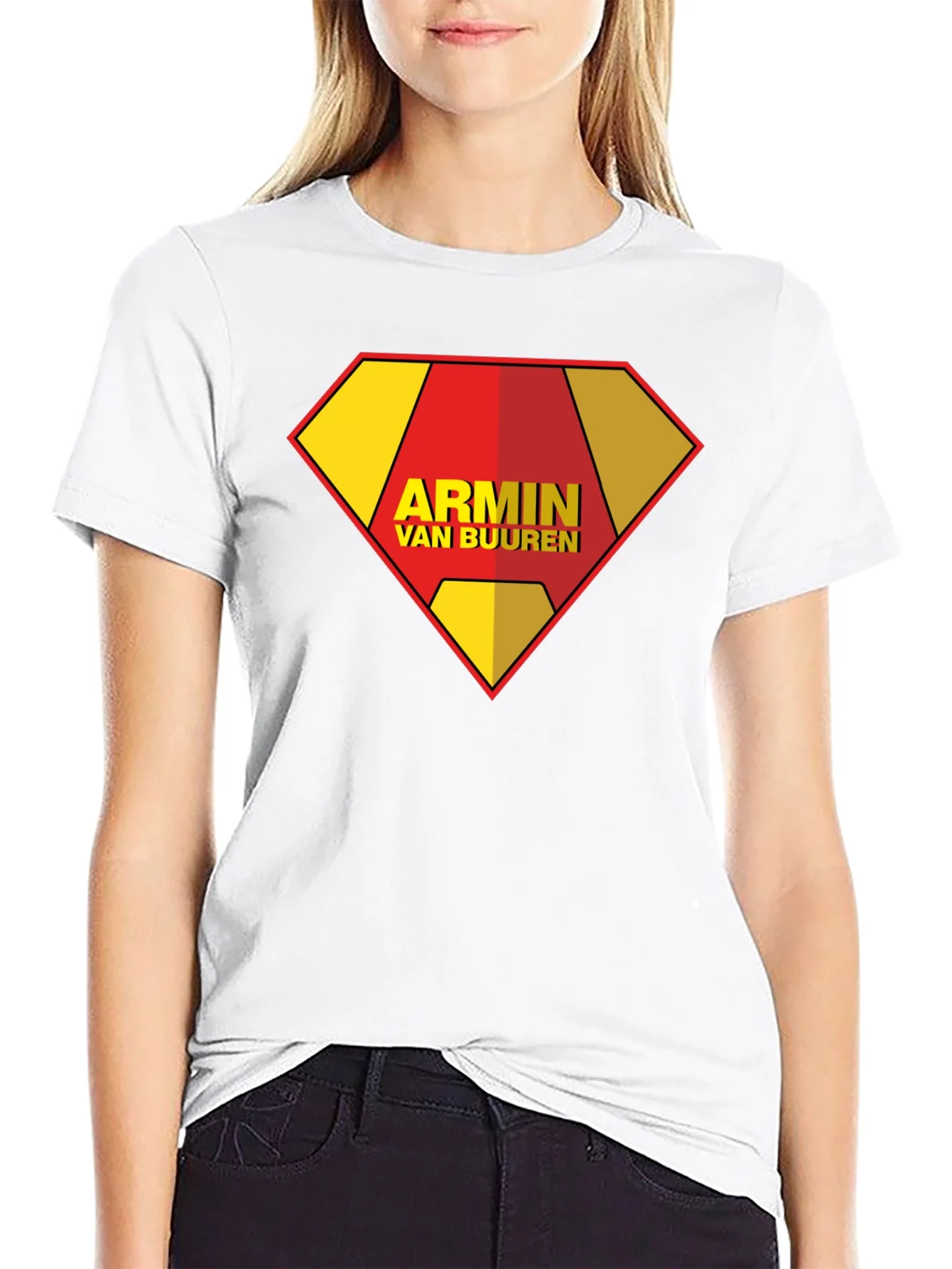 Armin Van Buuren Superman Style Black T-Shirt