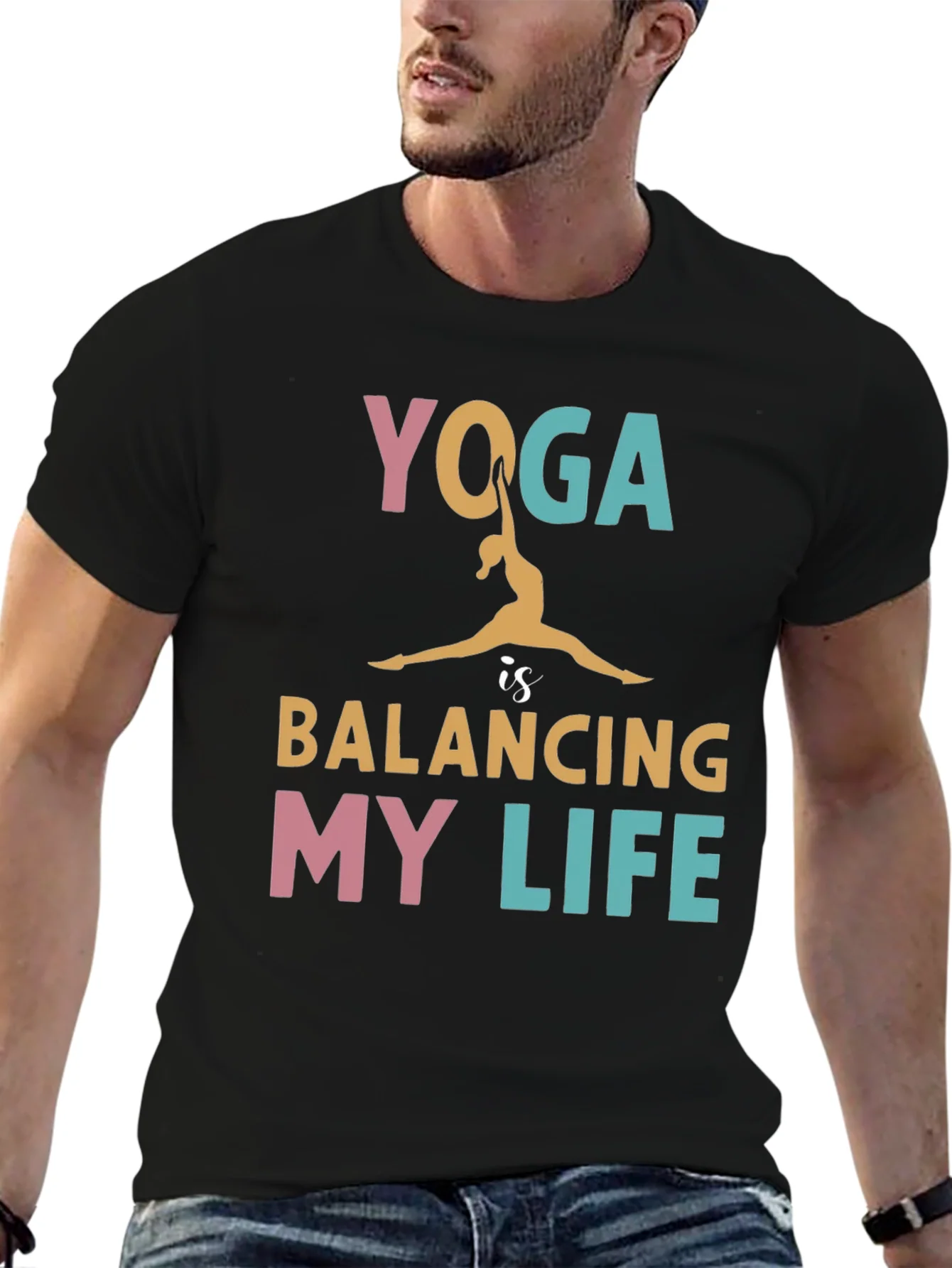Yoga Balancing Life Graphic Tee