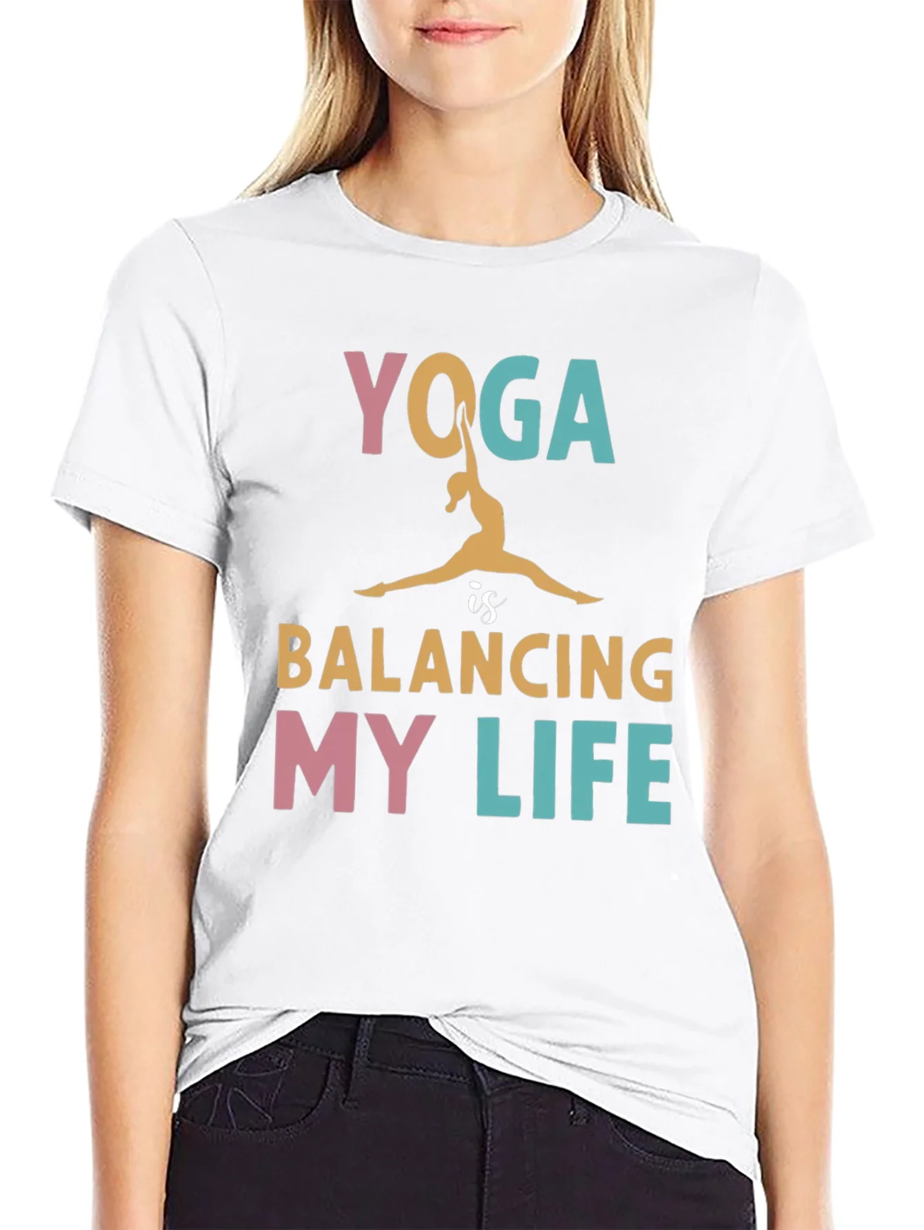 Yoga Balancing Life Graphic Tee
