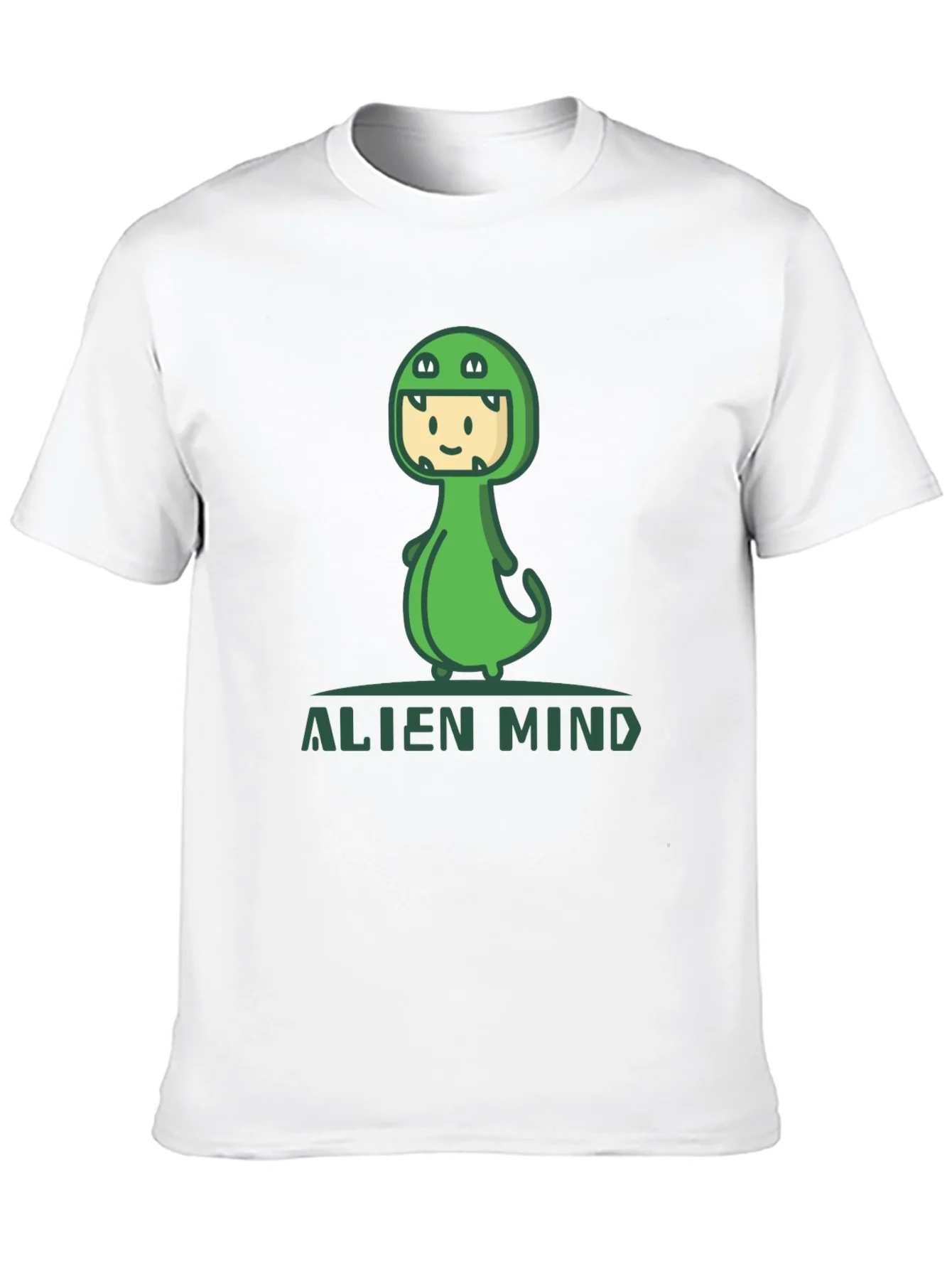 Alien Mind Dino T-Shirt - Fun Graphic Tee