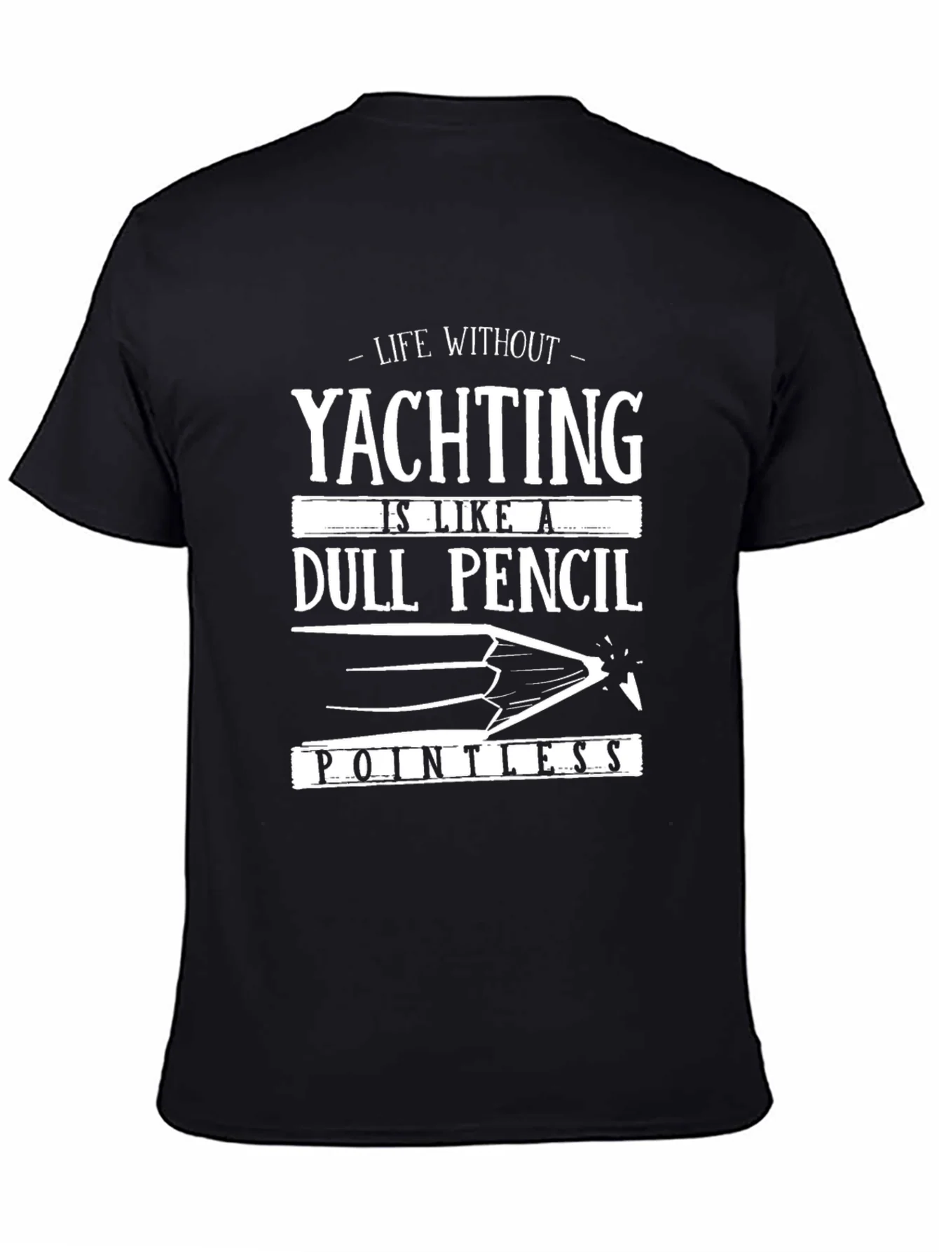 Yachting Dull Pencil Mens T-Shirt