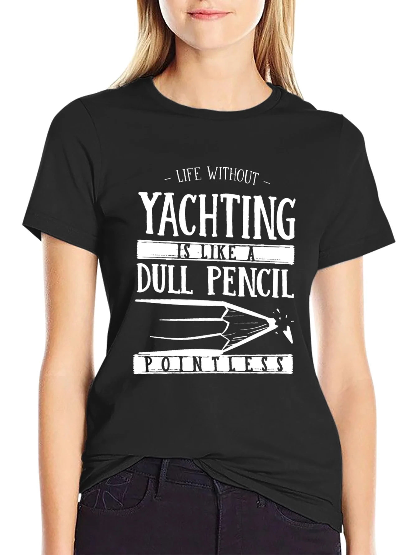 Yachting Dull Pencil Mens T-Shirt