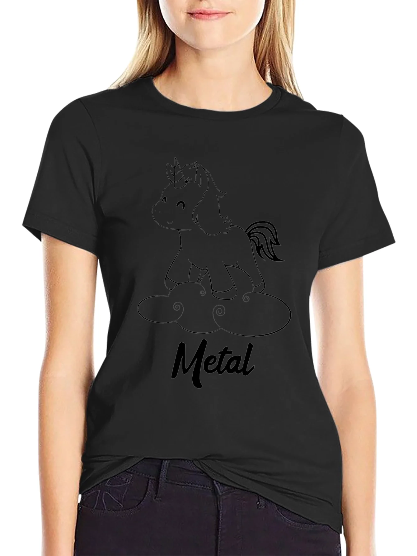 Unicorn Metal Band Graphic Tee
