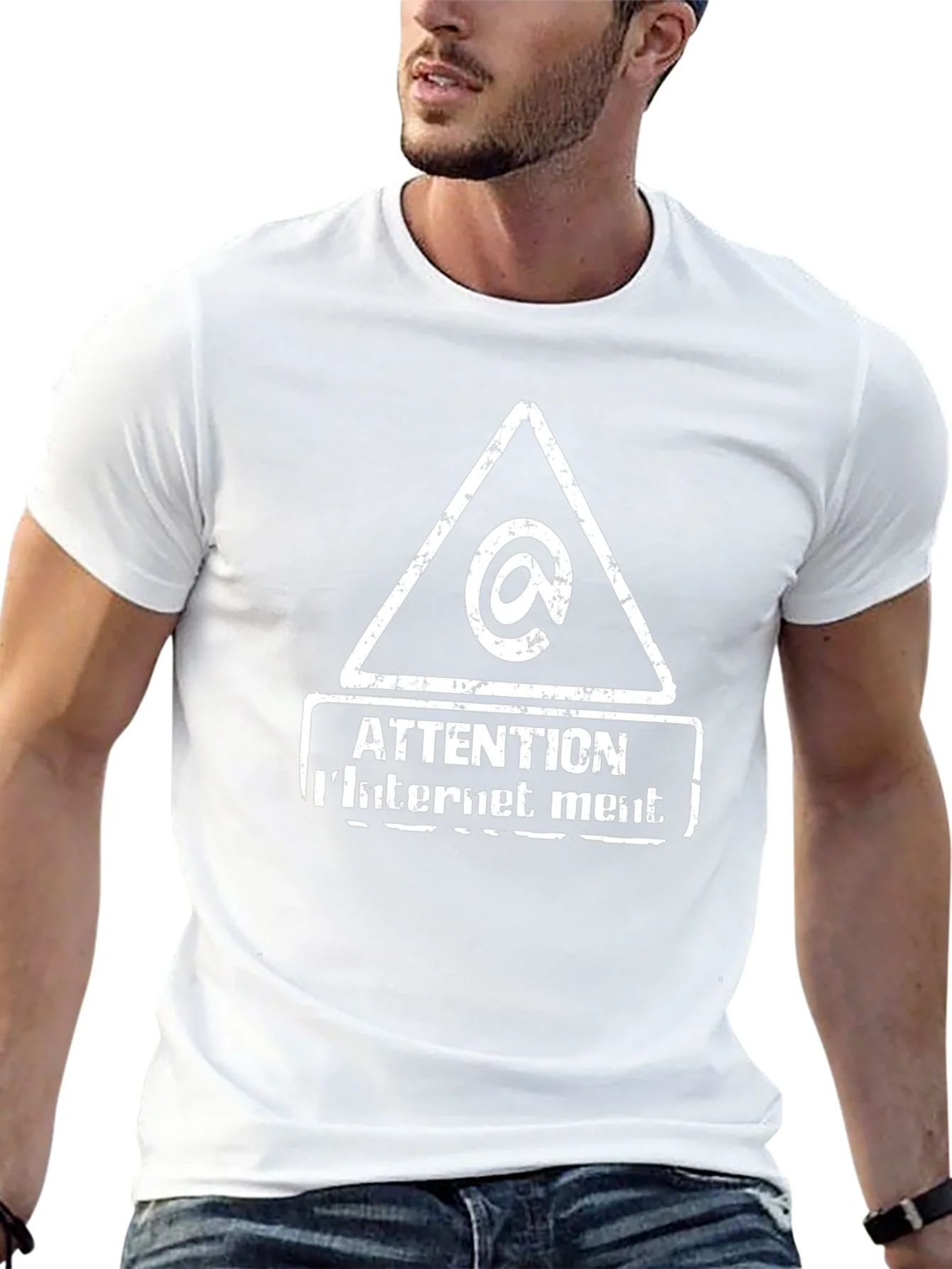 Attention Internet Mens T-Shirt