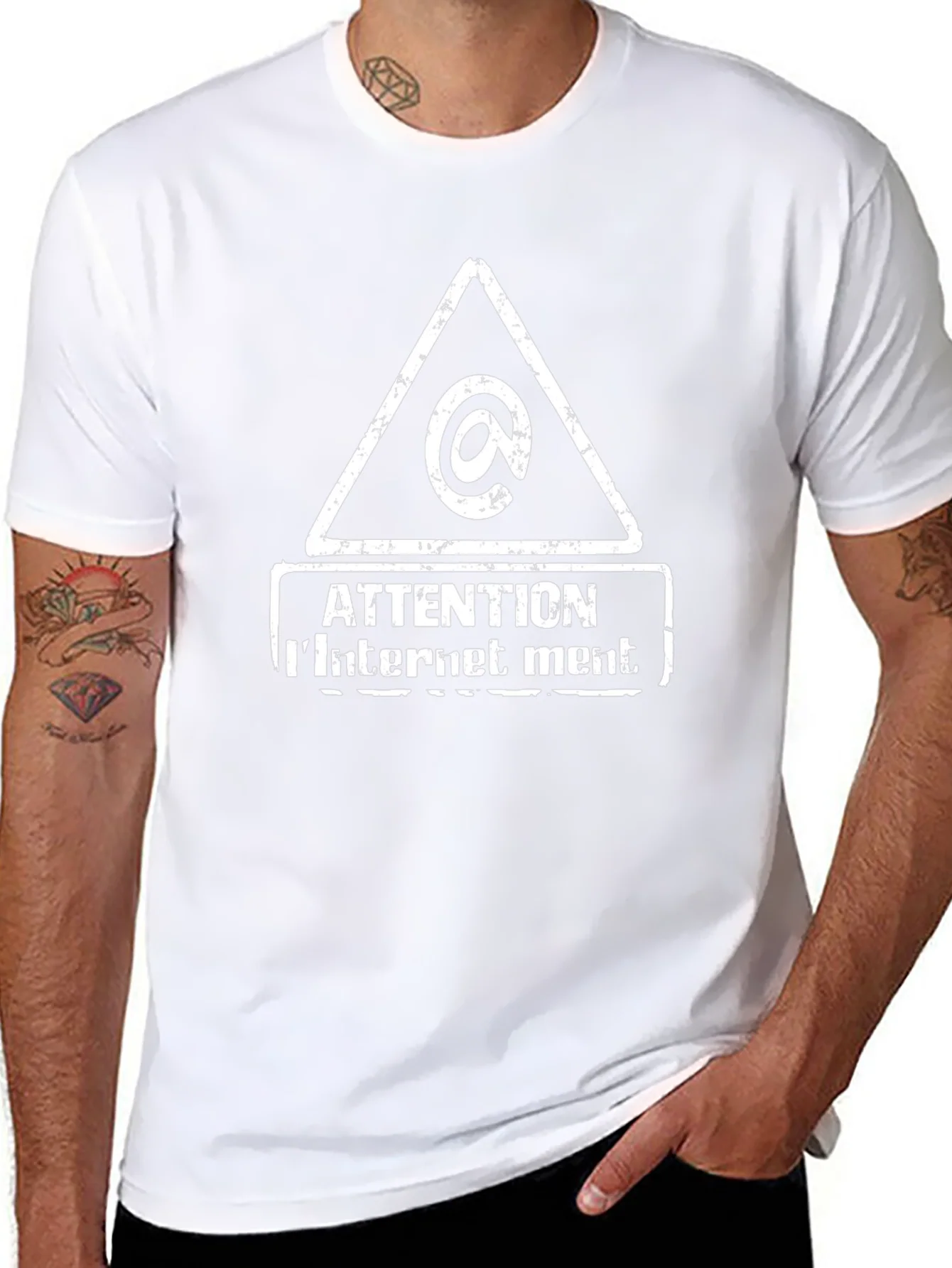 Attention Internet Mens T-Shirt