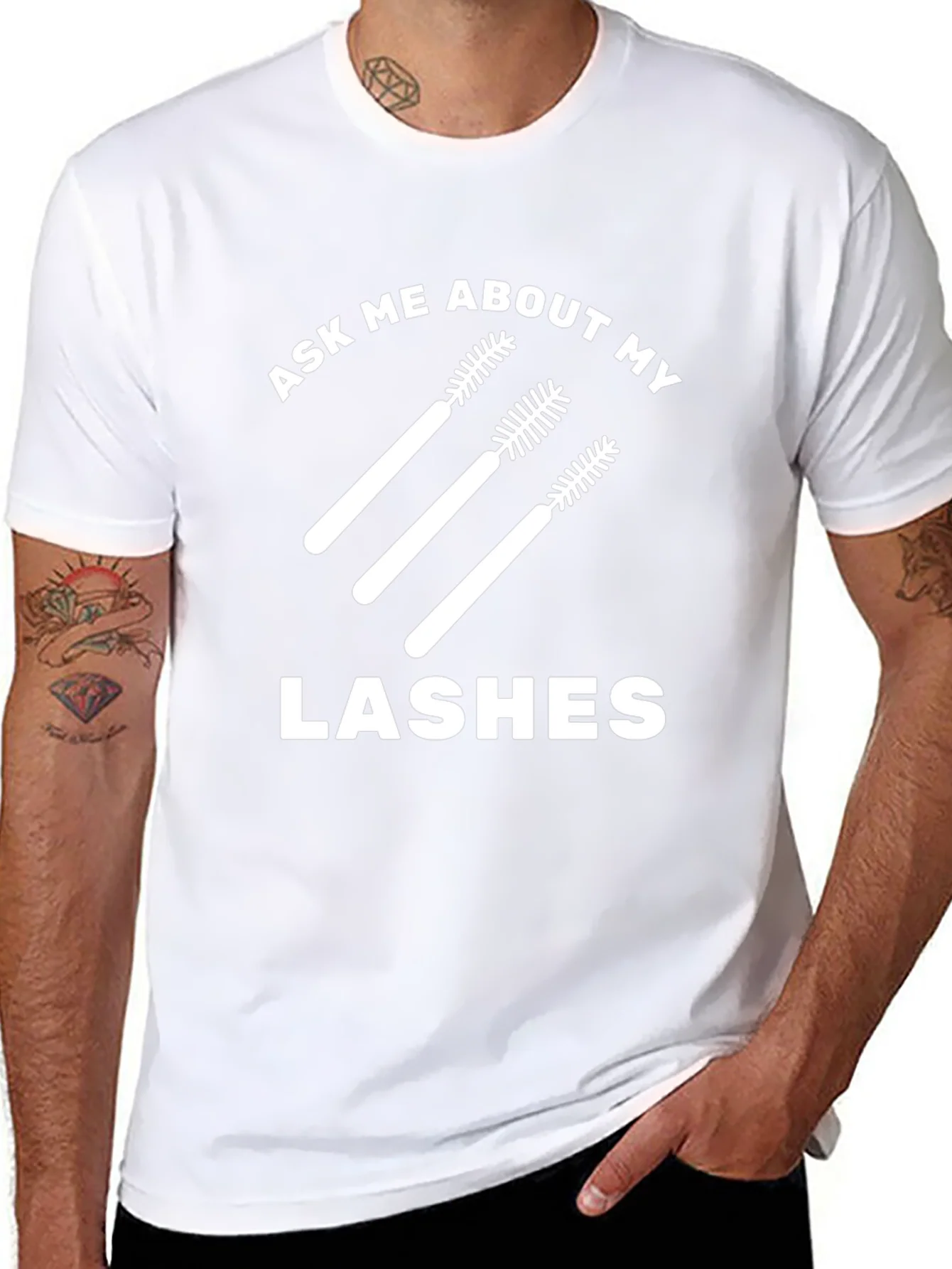 Ask Me About My Lashes Graphic Tee