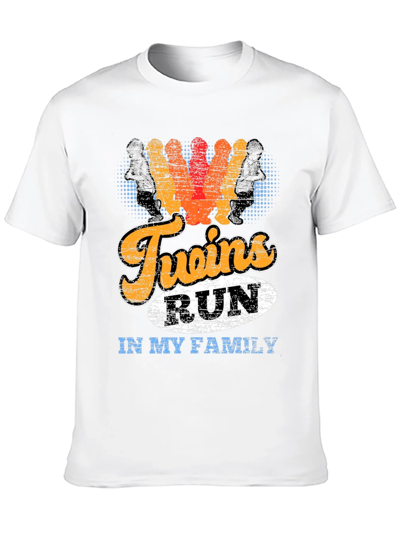 Twins Run in My Family Graphic T-Shirt
