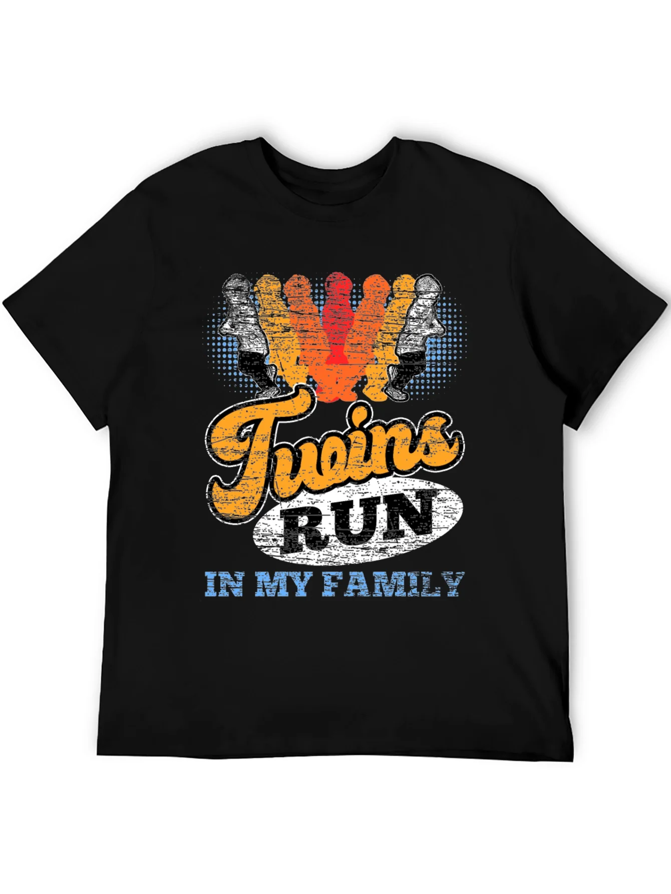 Twins Run in My Family Graphic T-Shirt