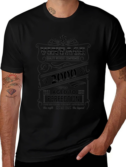Vintage 2000 Aged to Perfection Graphic T-Shirt
