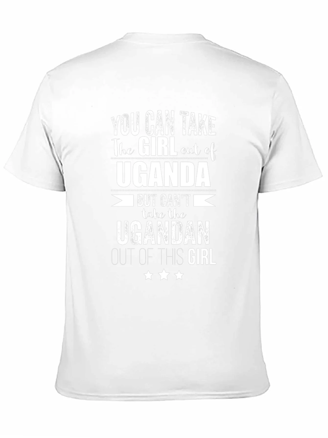 Ugandan Girl Pride Tee - Black Cotton Graphic T-Shirt