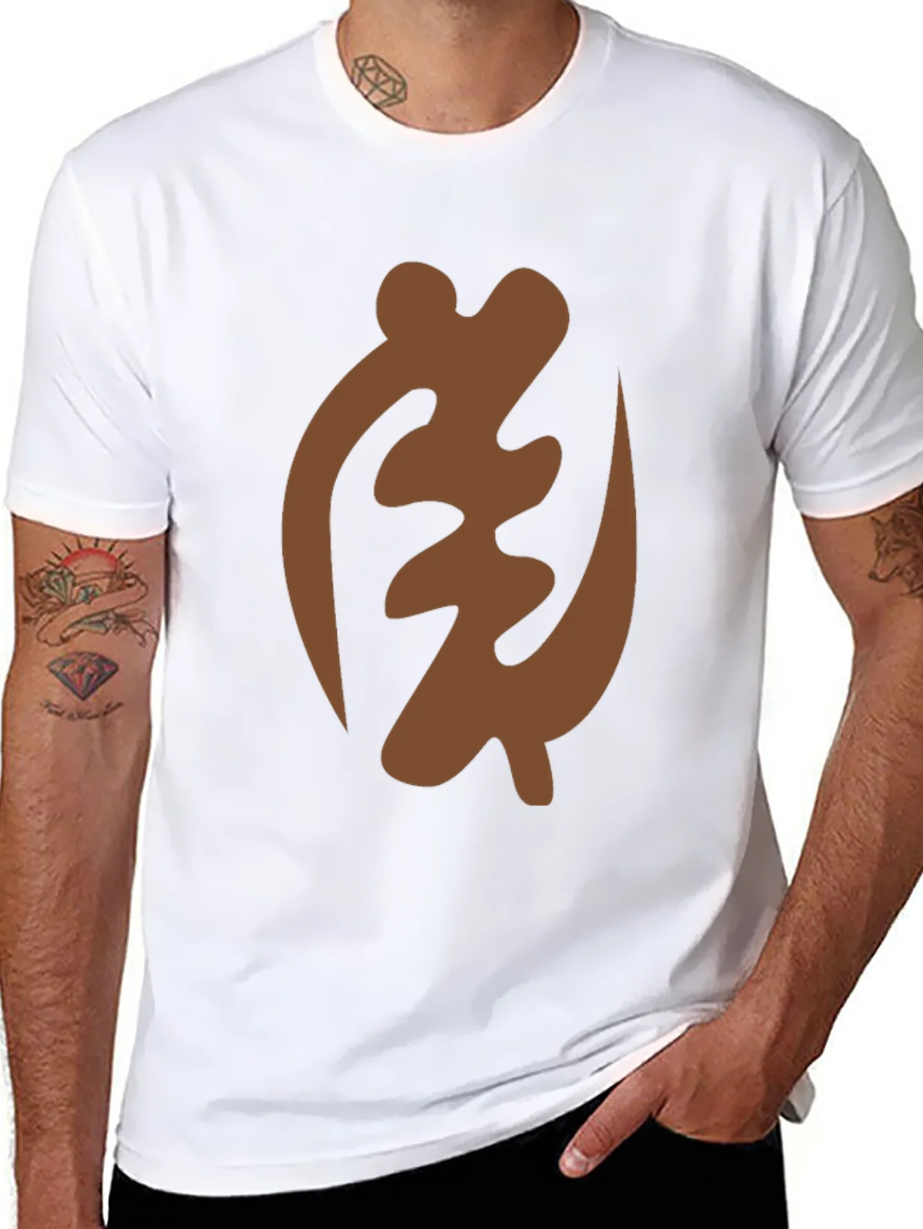 Adinkra Symbol T-Shirt - Gye Nyame Design