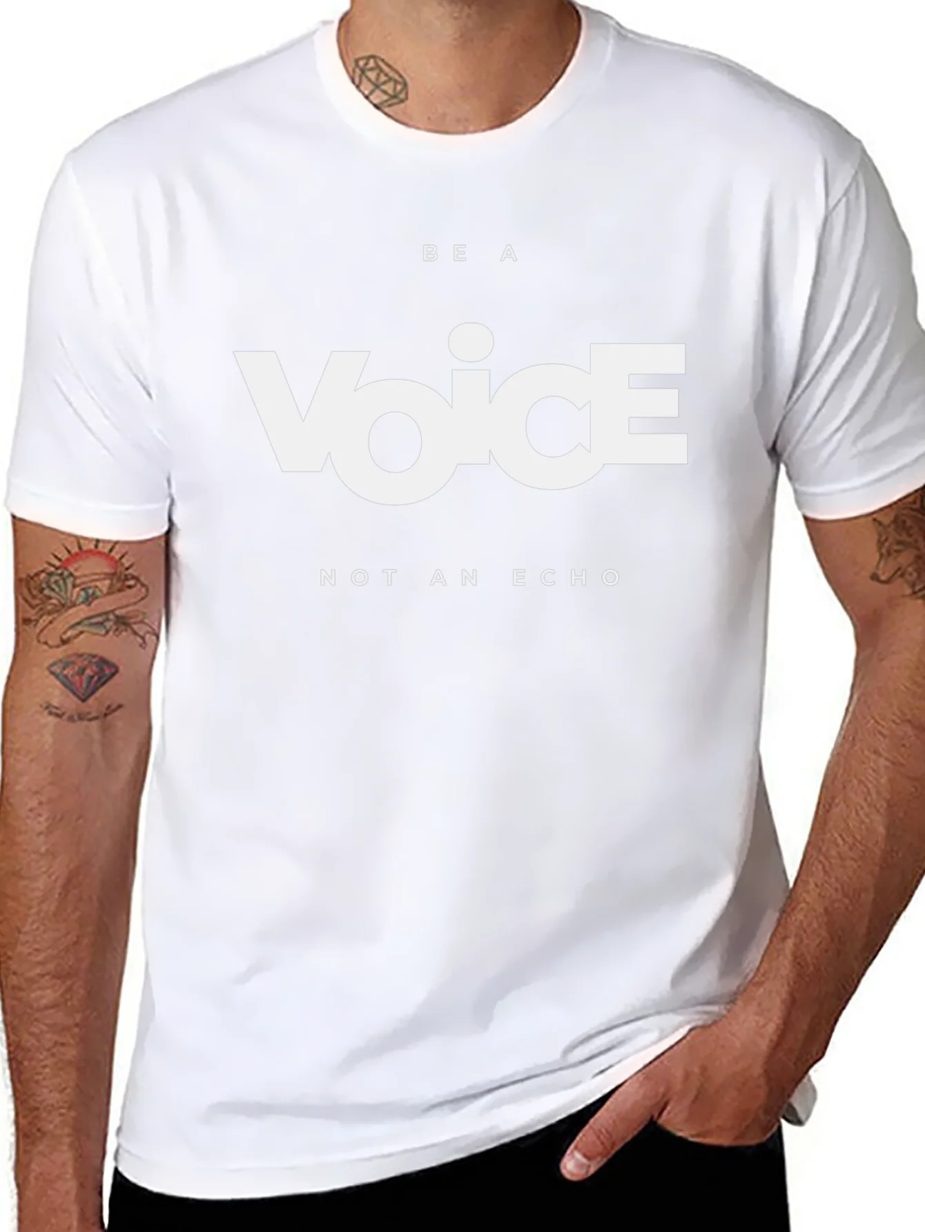 Be a Voice T-Shirt - Motivational Black Tee