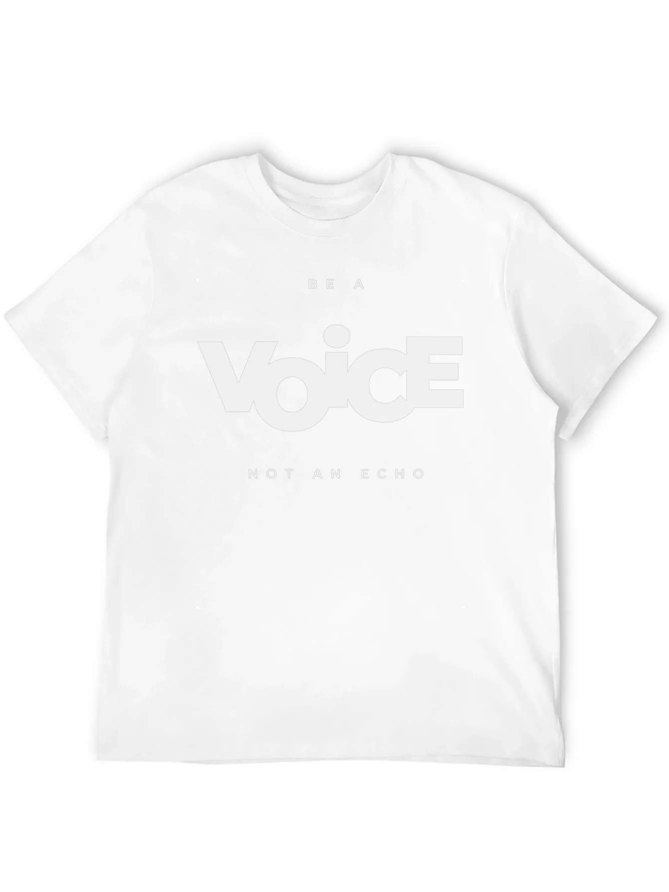 Be a Voice T-Shirt - Motivational Black Tee