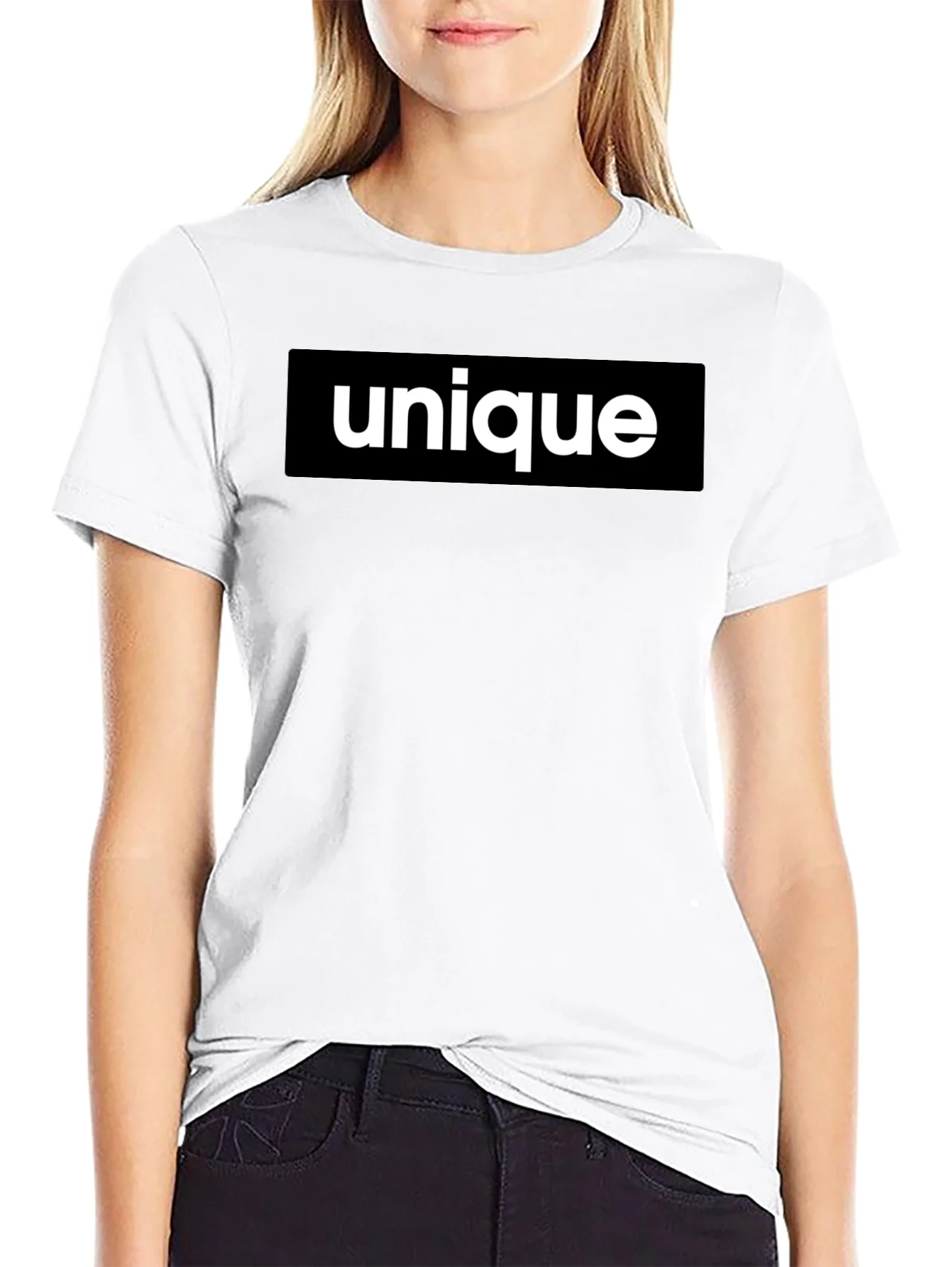 Unique Statement T-Shirt - Bold Black Tee