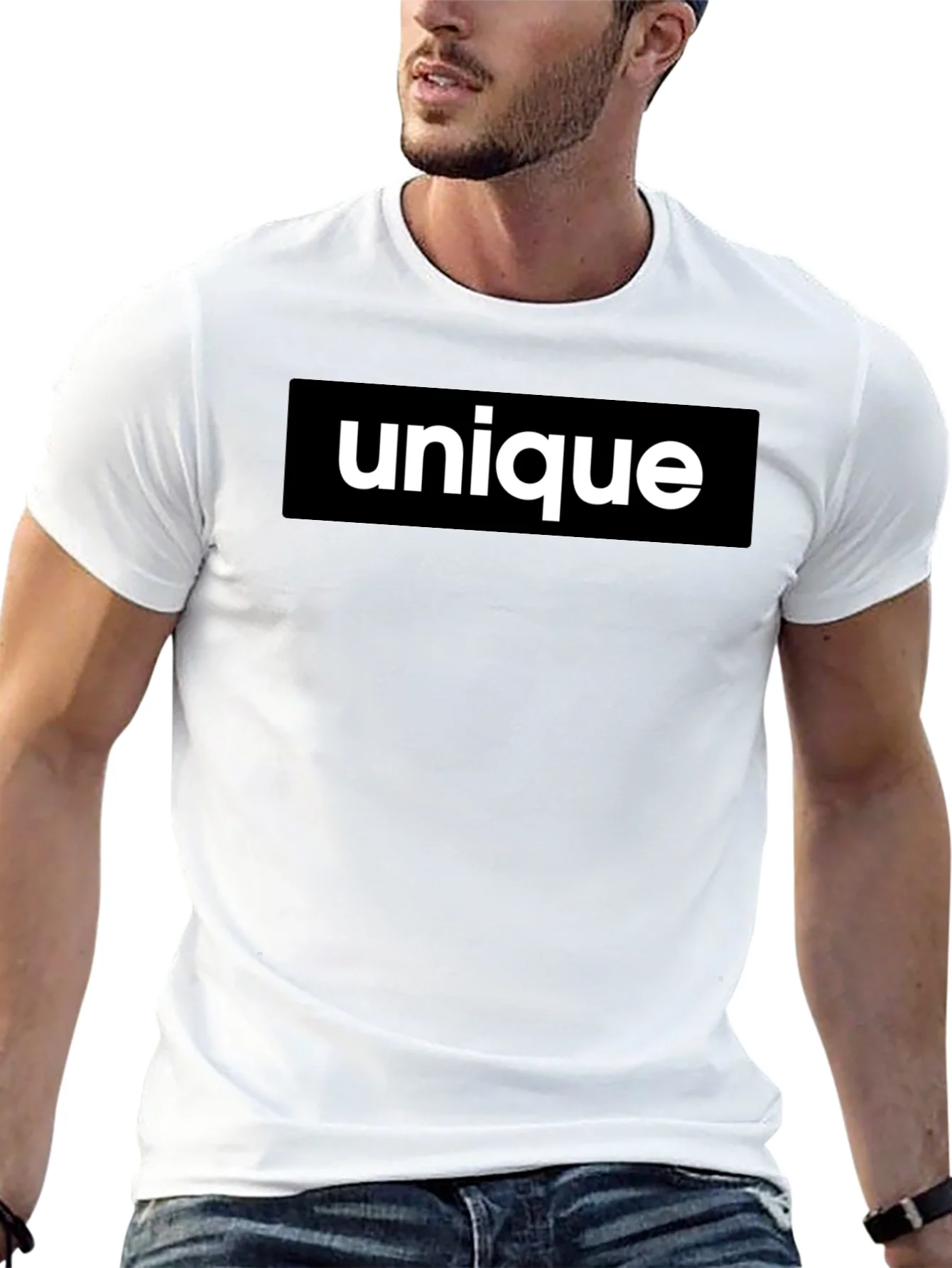 Unique Statement T-Shirt - Bold Black Tee