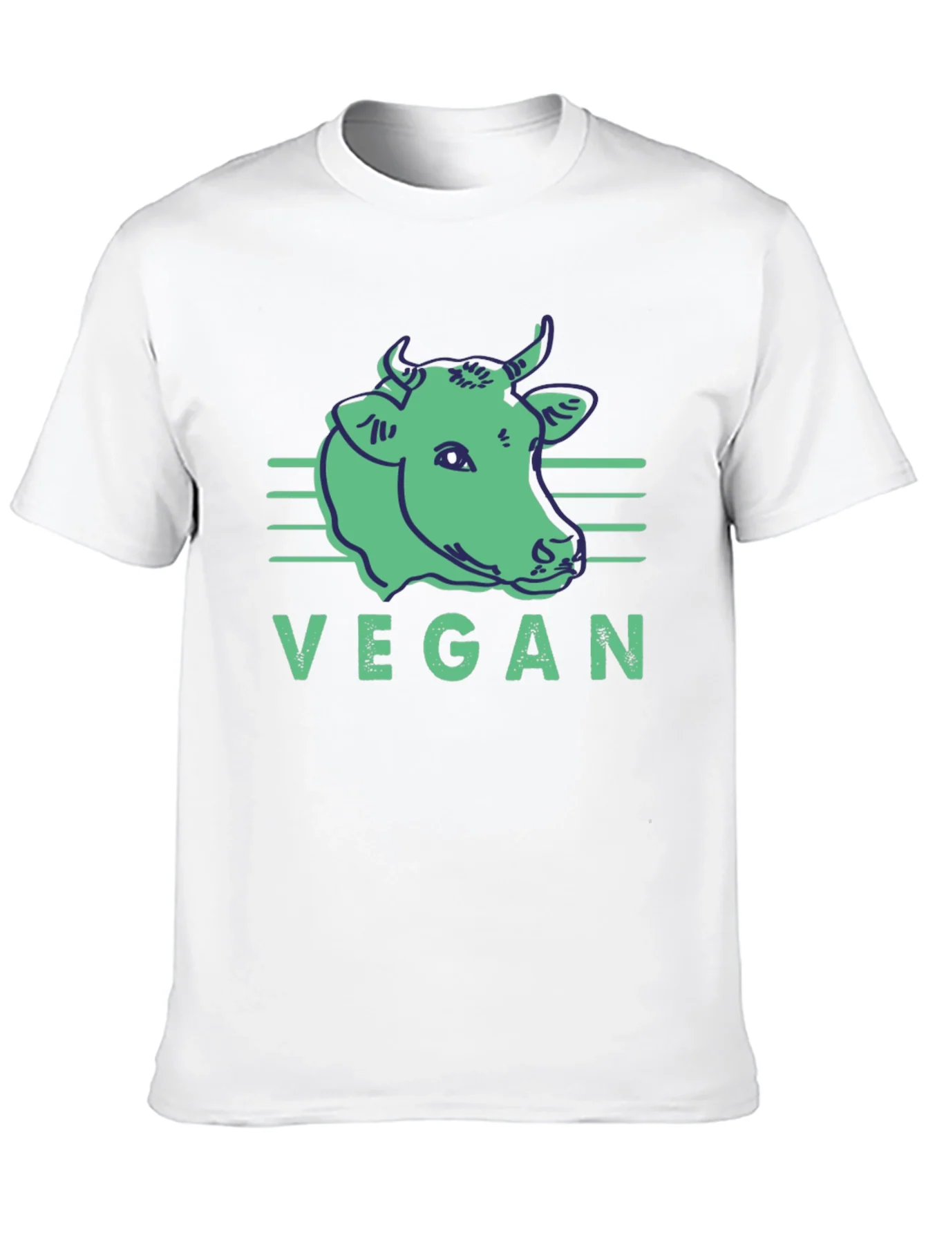 Vegan Cow Graphic Tee - Black Unisex T-Shirt