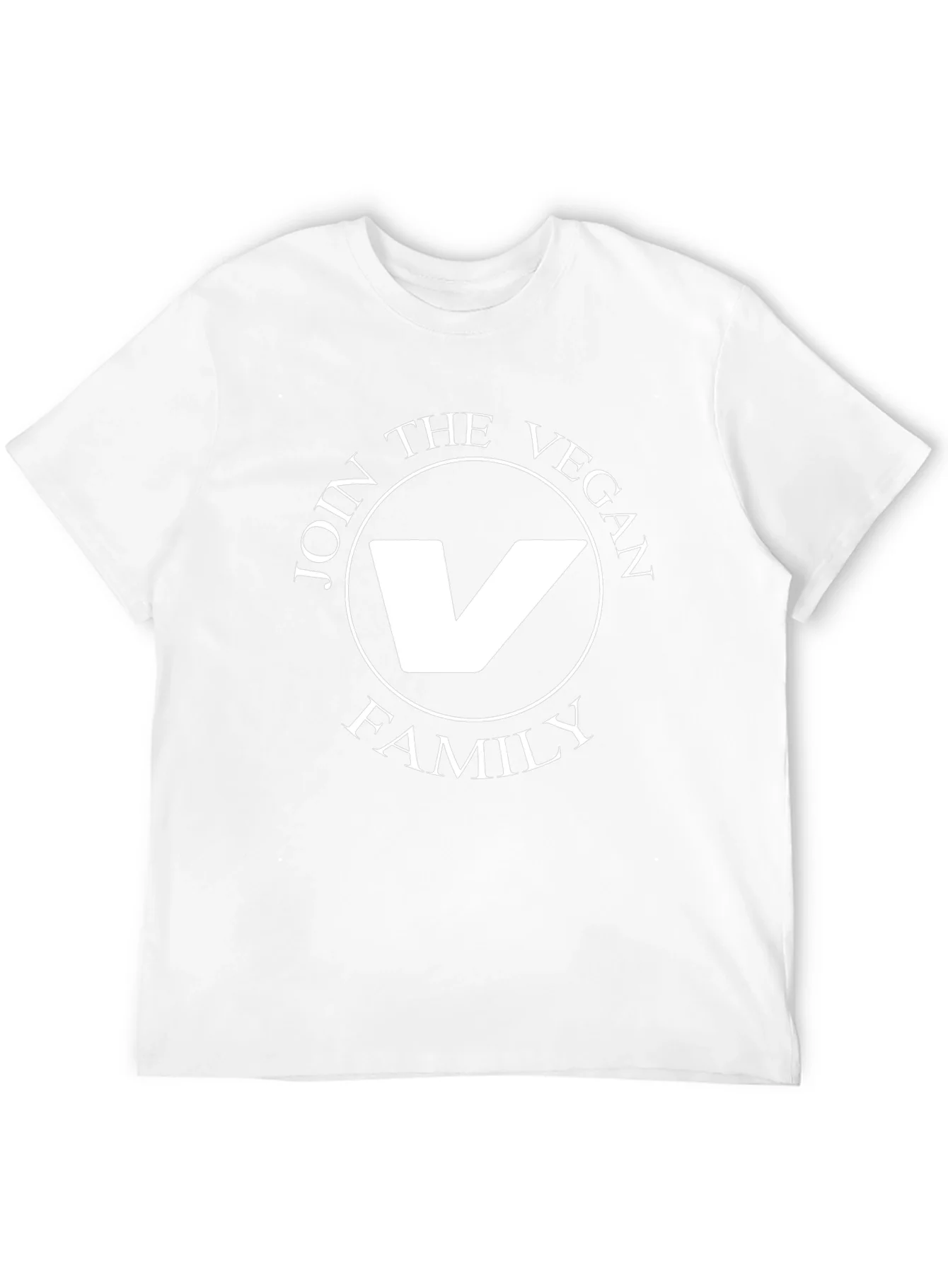 Vegan Family Graphic Tee - Black Cotton T-Shirt