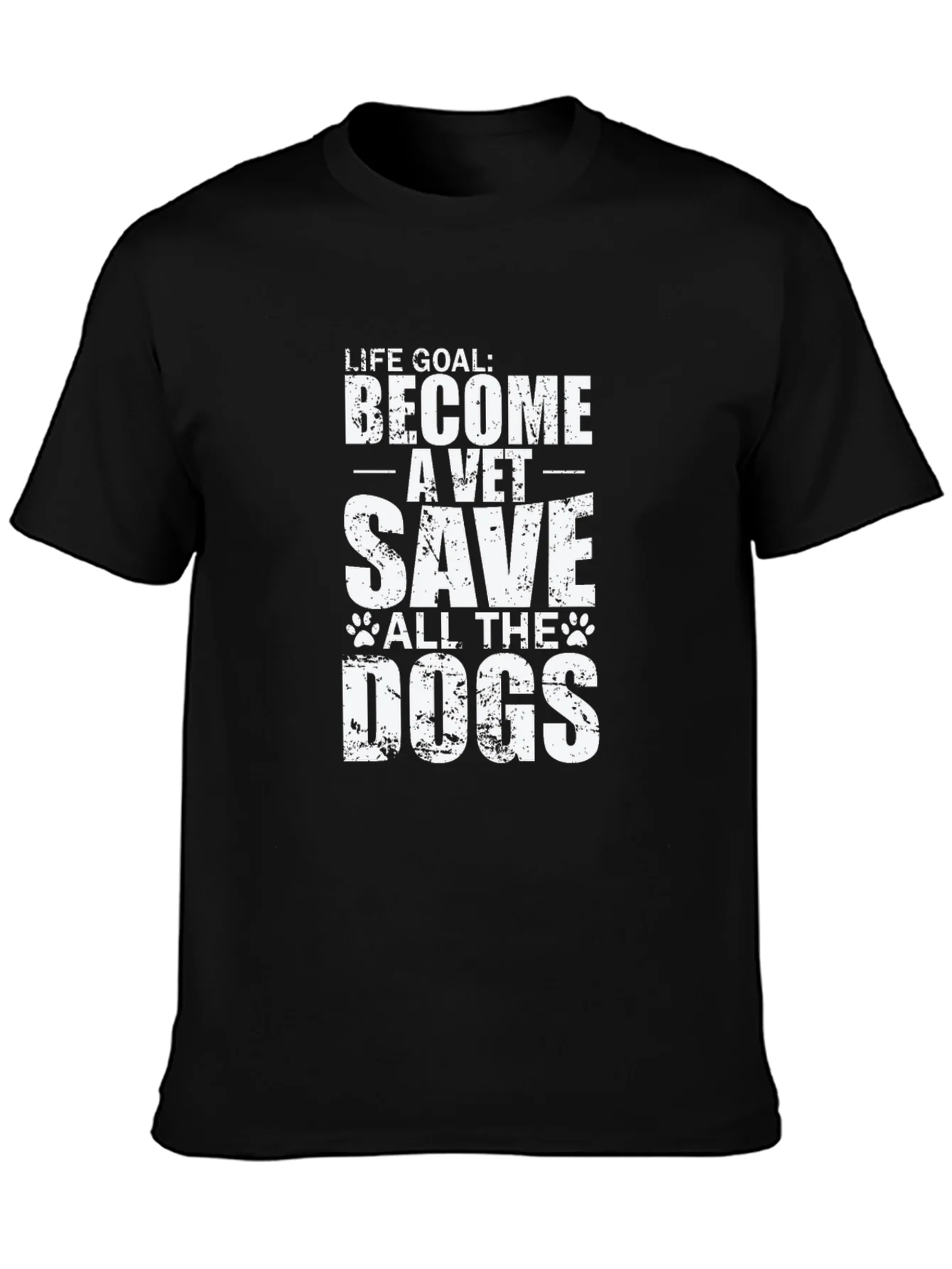 Vet Life Goal T-Shirt - Save the Dogs!