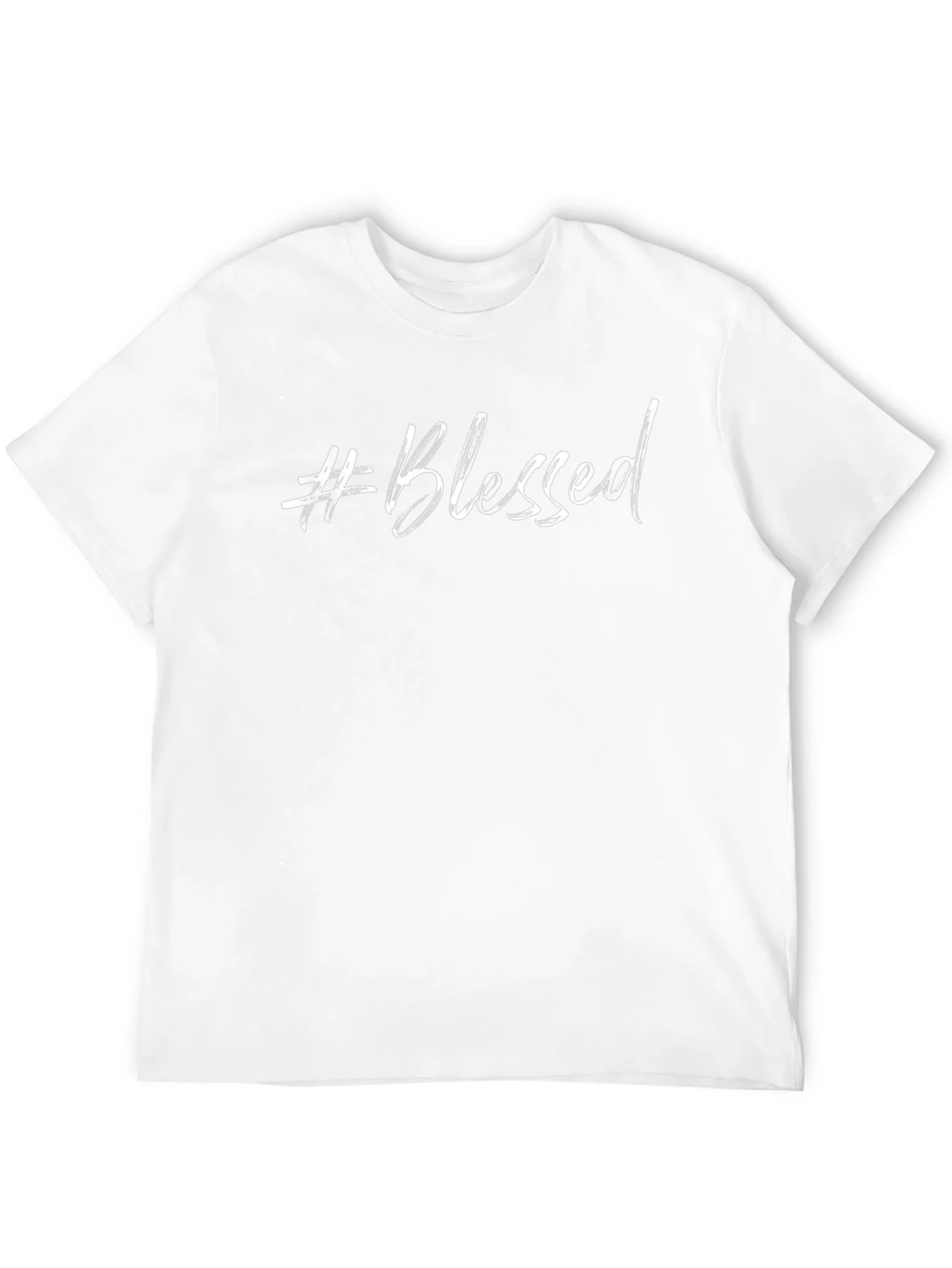 #Blessed Graphic Tee - Stylish Black Cotton T-Shirt