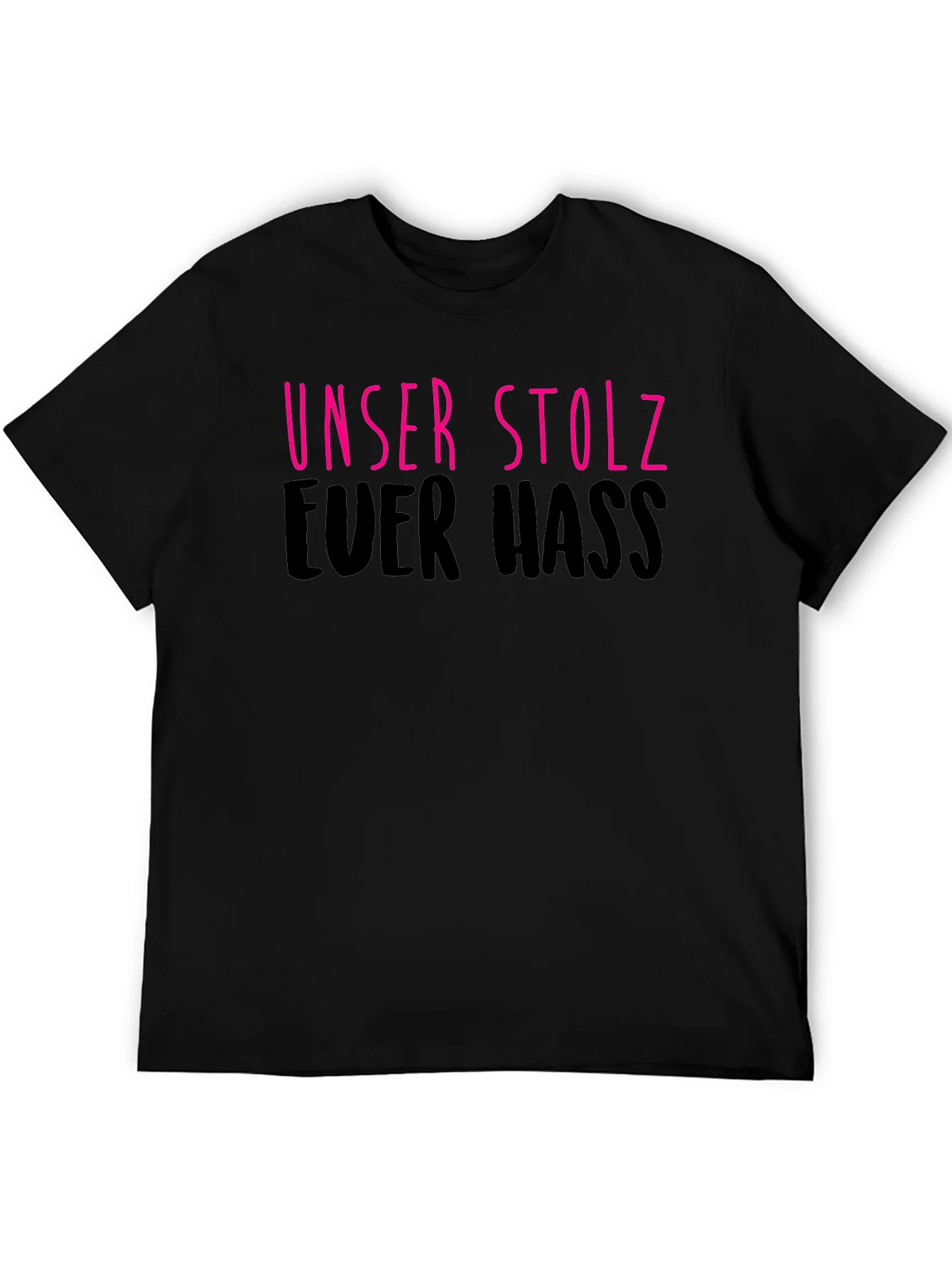 Unser Stolz Euer Hass Black Graphic Tee