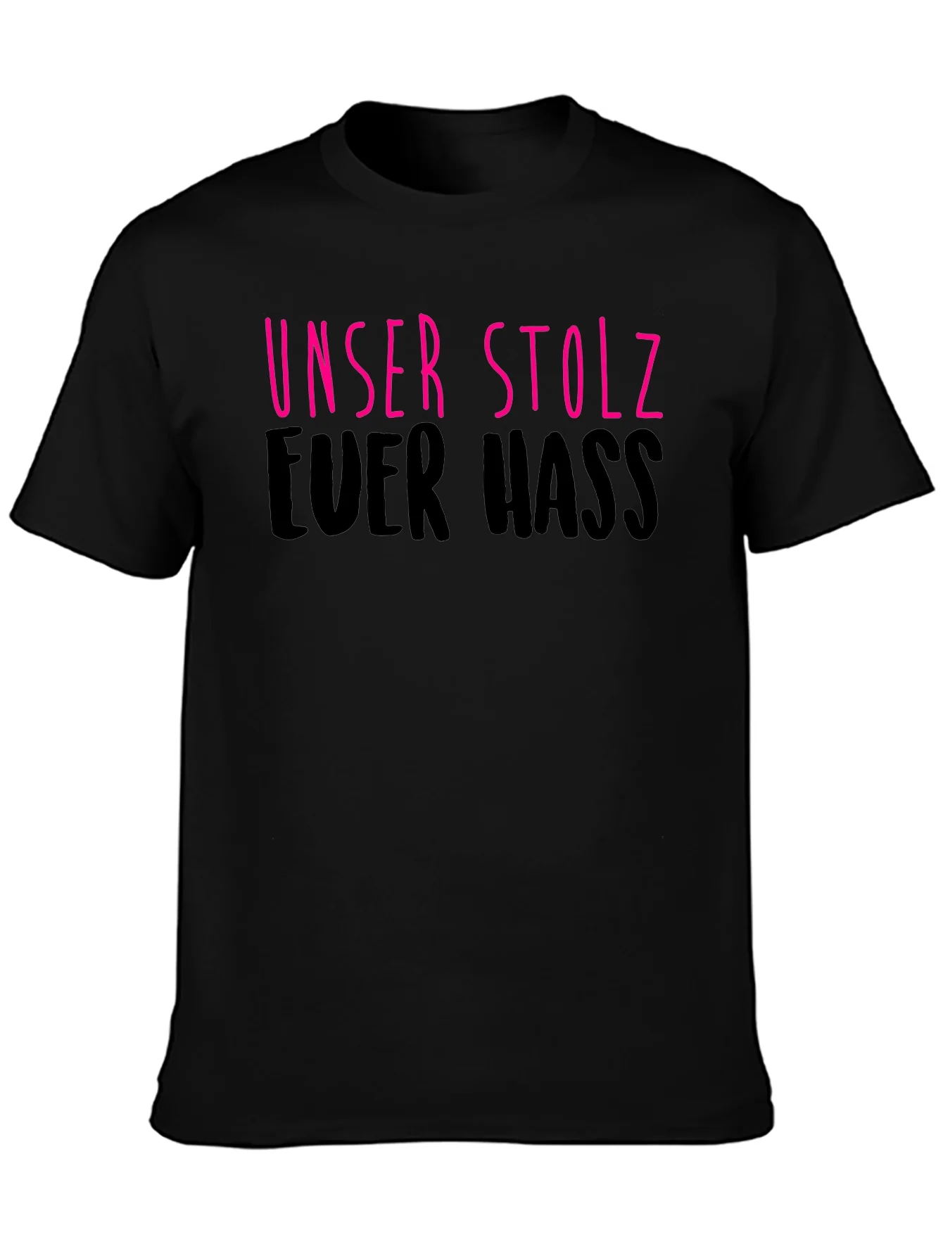 Unser Stolz Euer Hass Black Graphic Tee