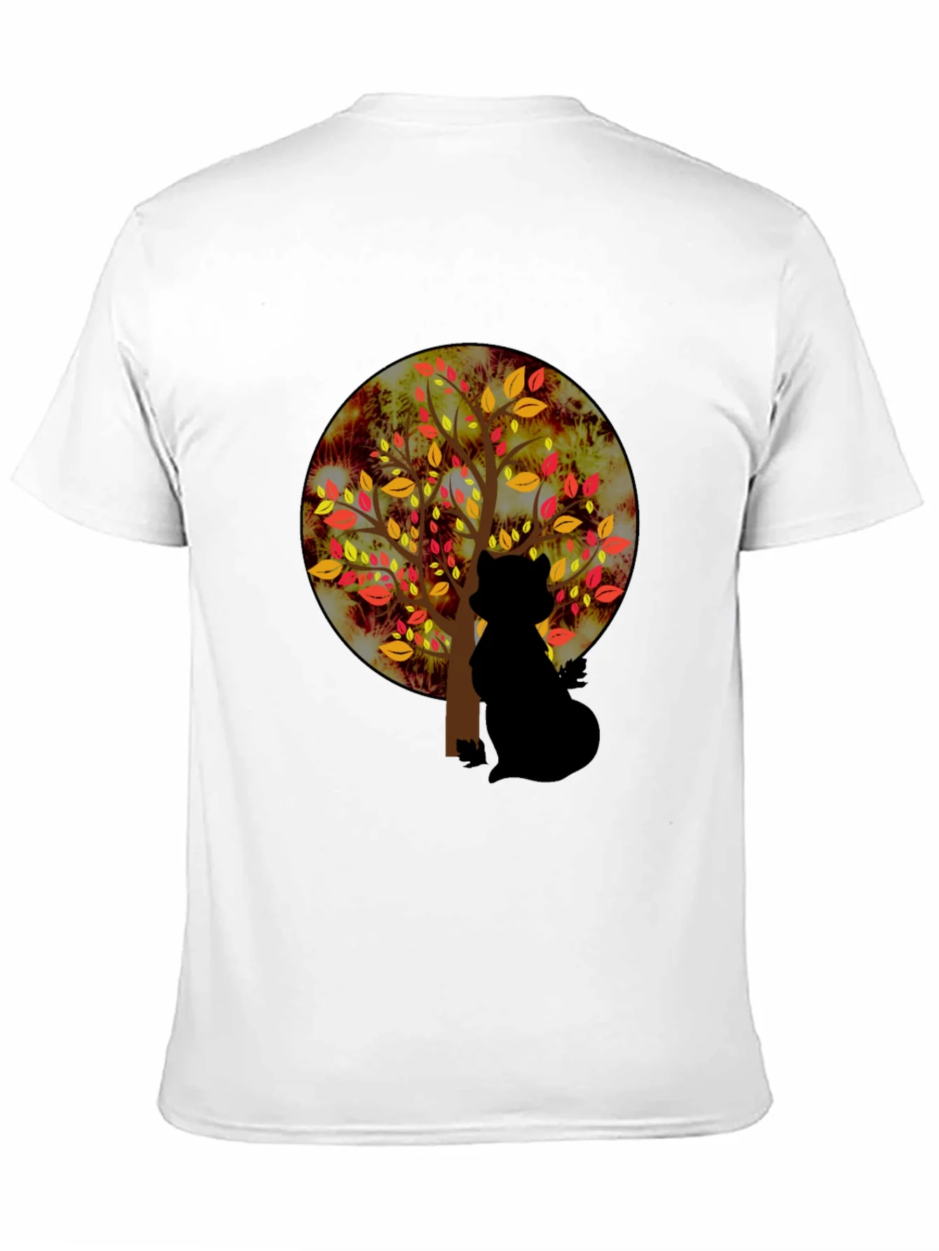 Autumn Cat Silhouette Tee