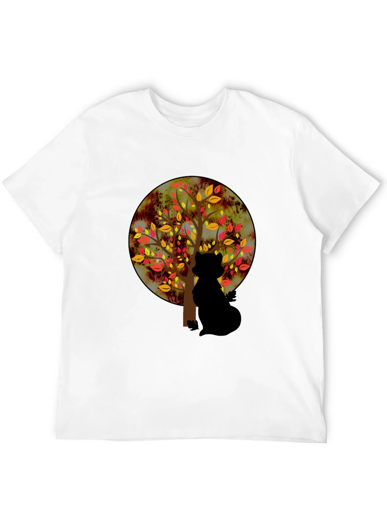 Autumn Cat Silhouette Tee