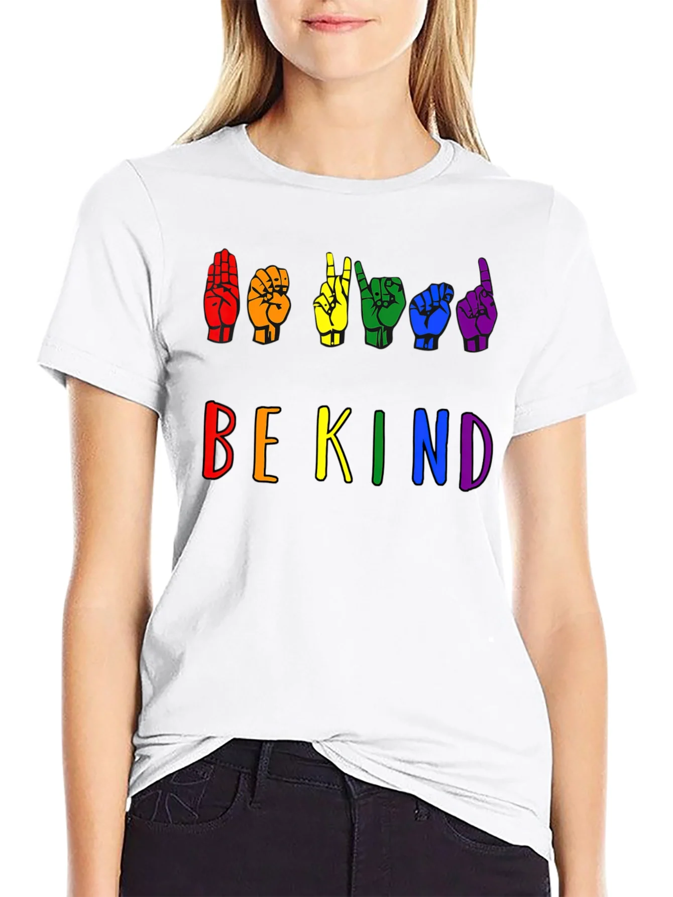 Be Kind Sign Language Pride T-Shirt