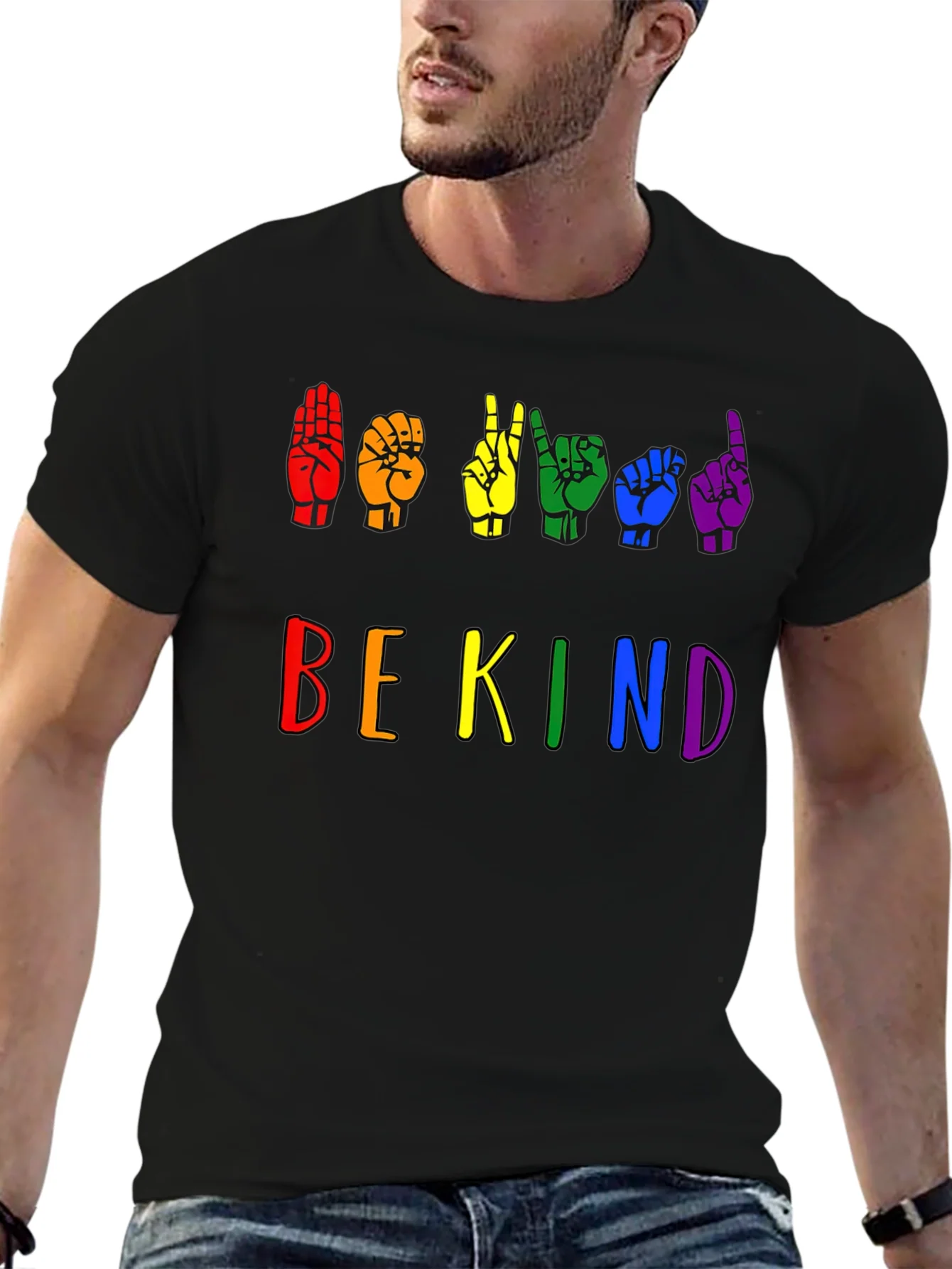 Be Kind Sign Language Pride T-Shirt