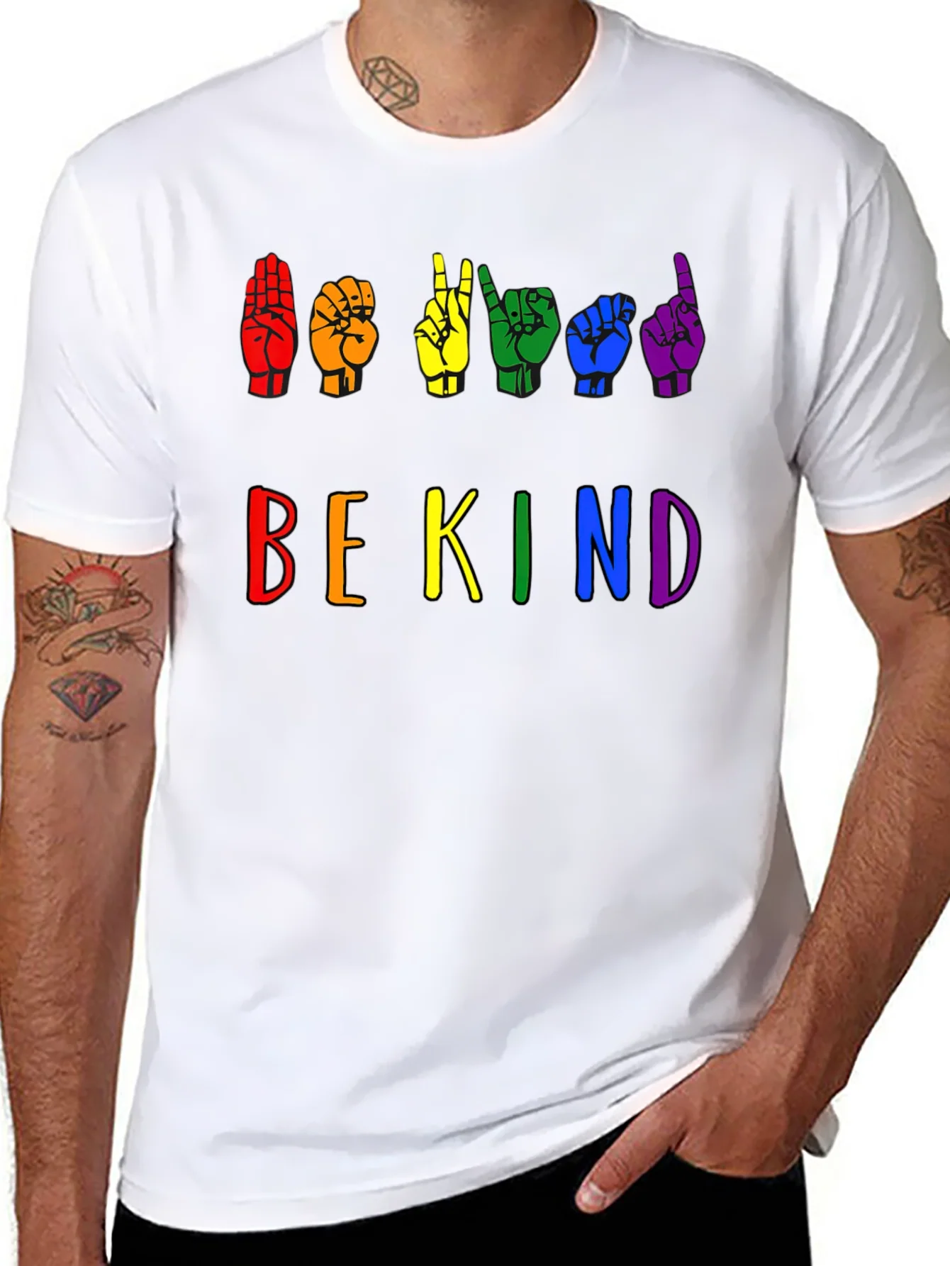 Be Kind Sign Language Pride T-Shirt