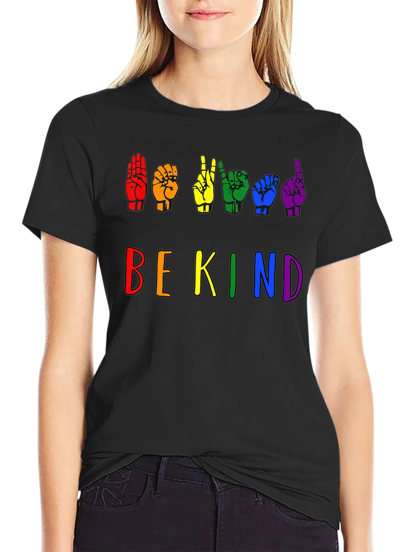 Be Kind Sign Language Pride T-Shirt