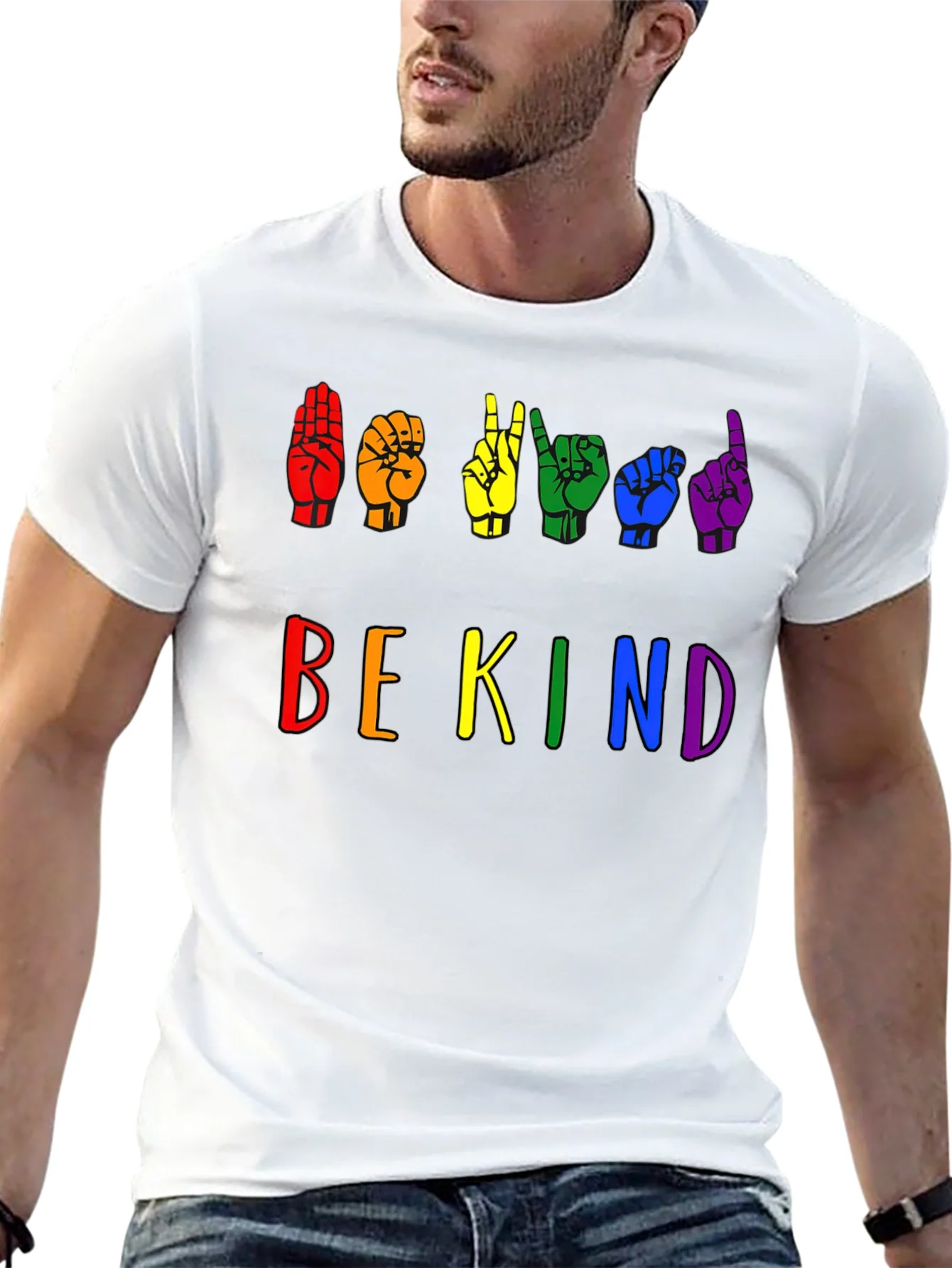 Be Kind Sign Language Pride T-Shirt