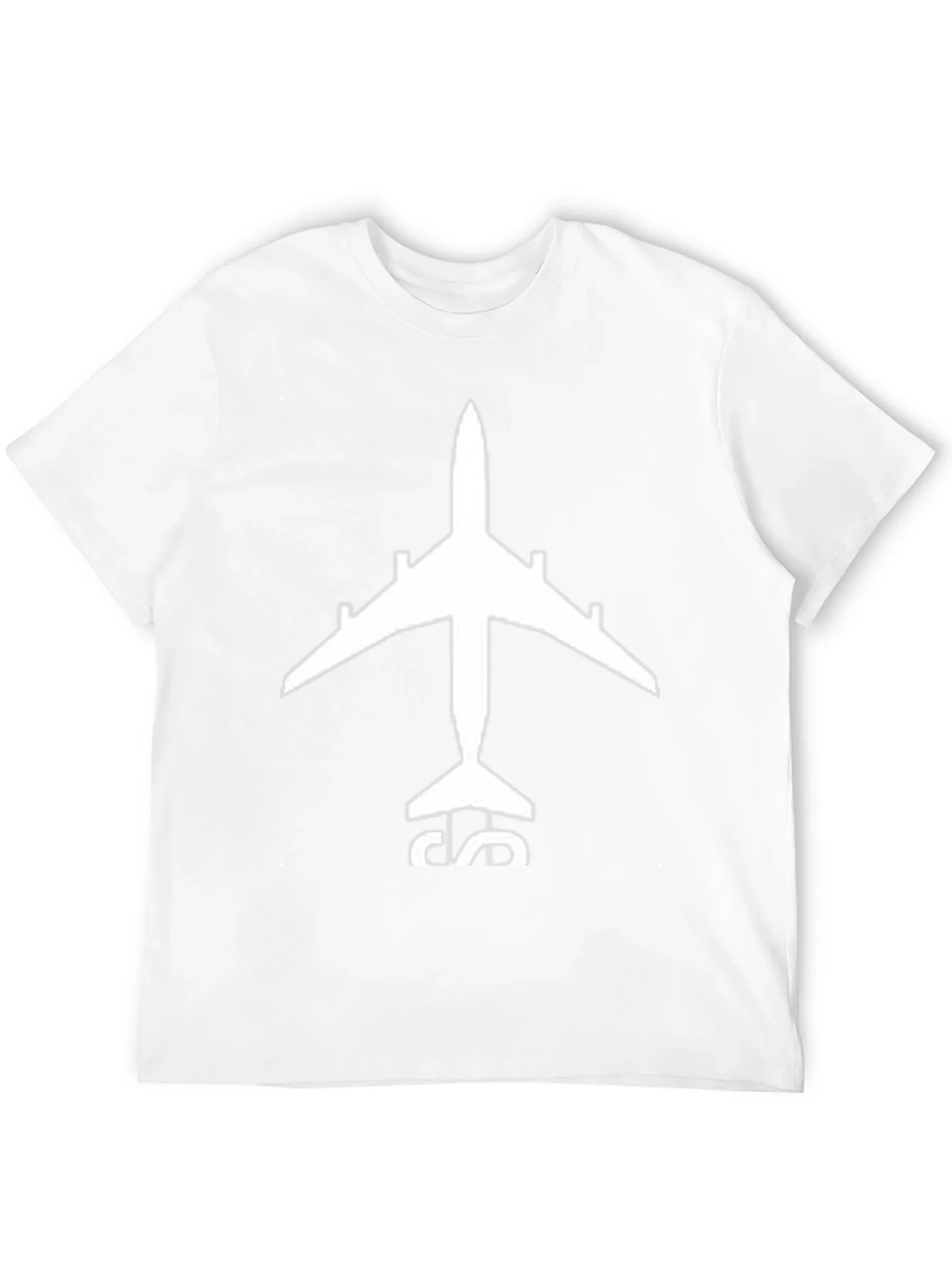 Airplane Graphic Tee - Black Cotton T-Shirt