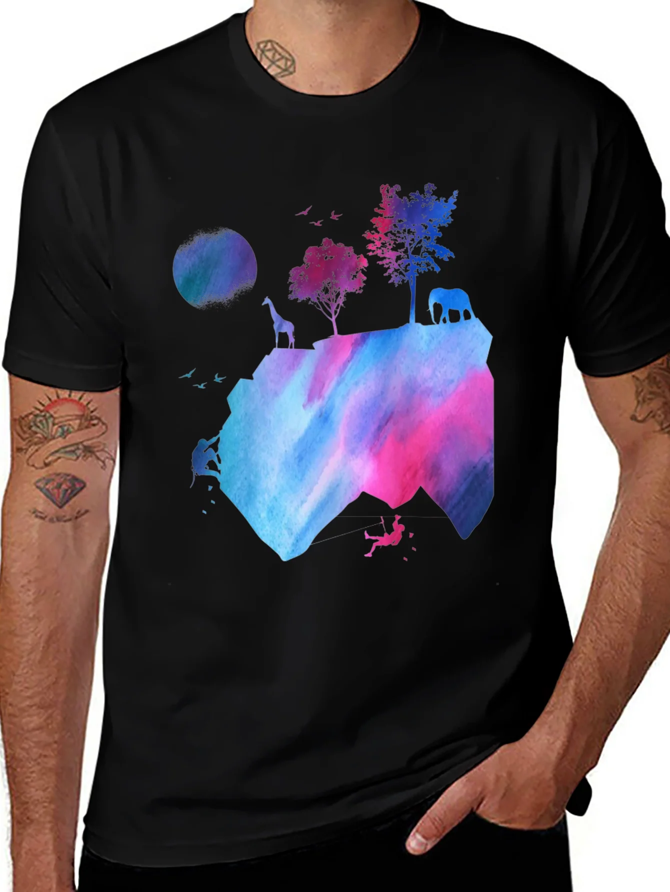 Watercolor Mountain Adventure T-Shirt