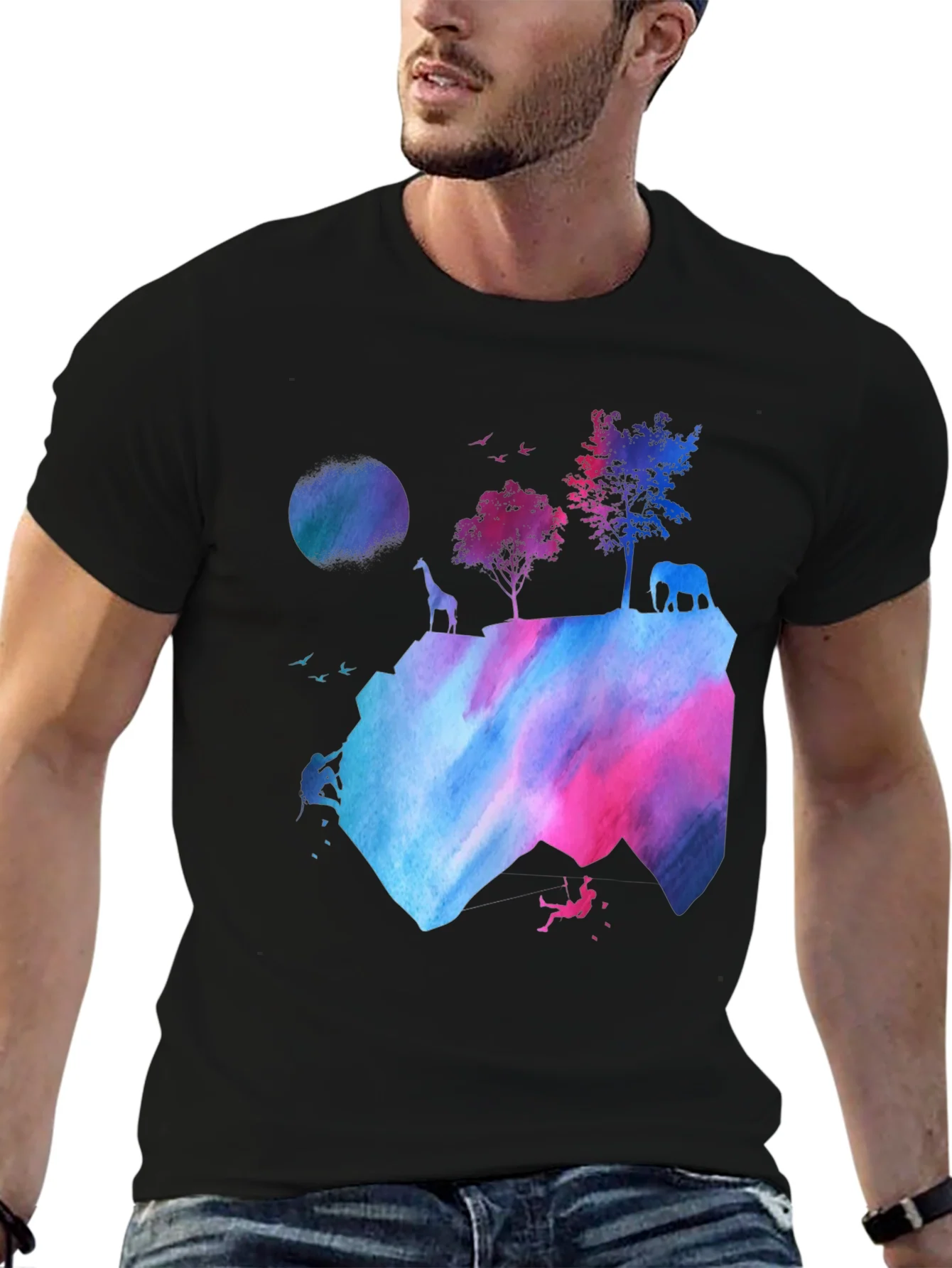 Watercolor Mountain Adventure T-Shirt