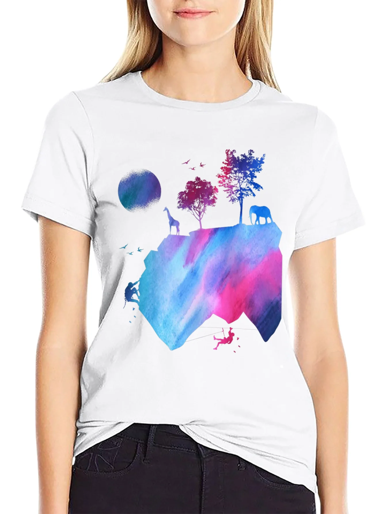 Watercolor Mountain Adventure T-Shirt
