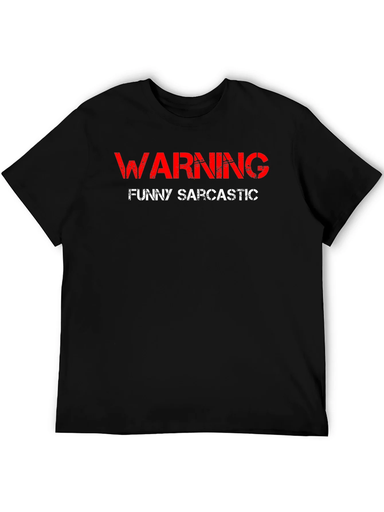 Warning Funny Sarcastic Black T-Shirt