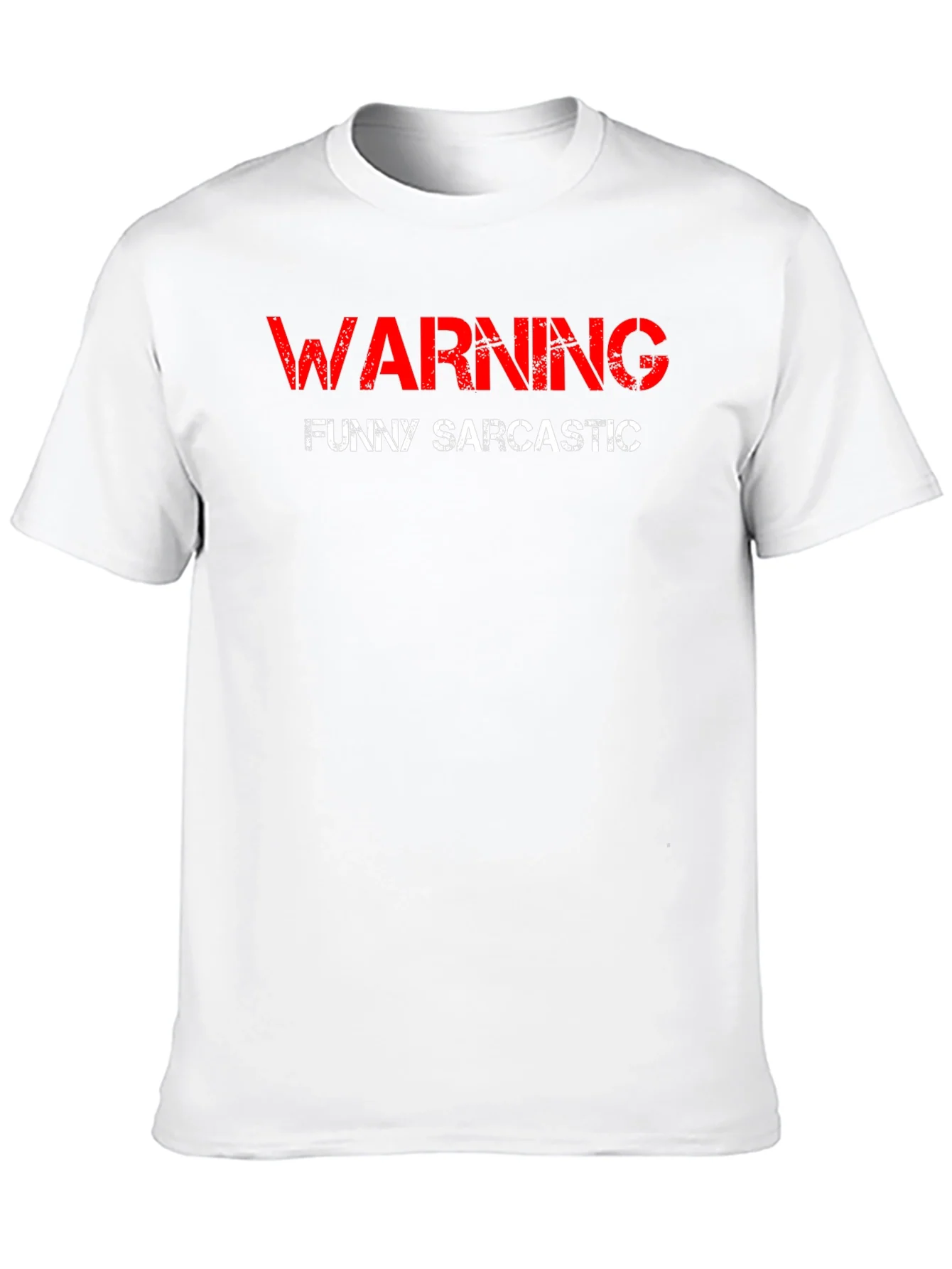 Warning Funny Sarcastic Black T-Shirt