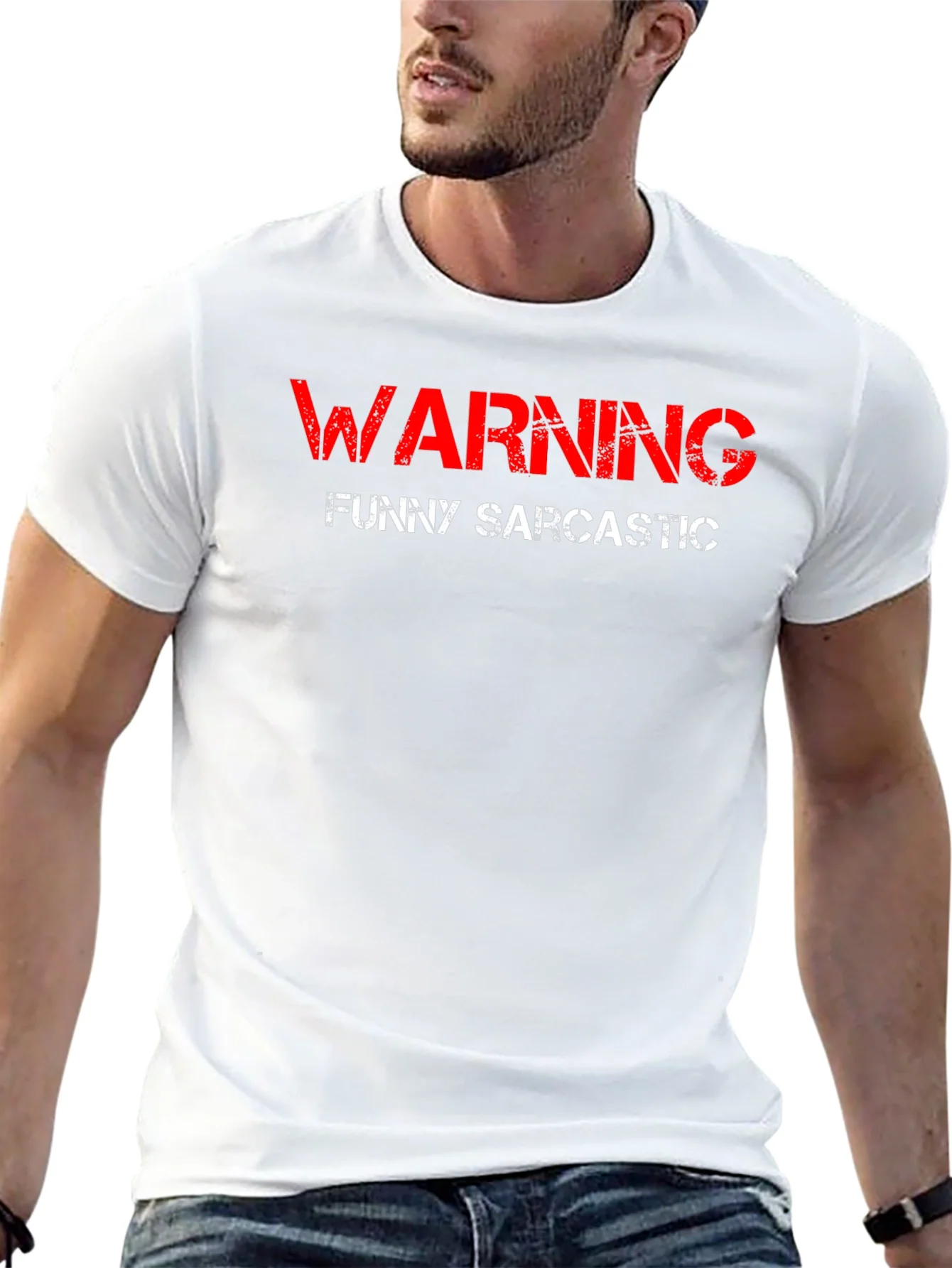 Warning Funny Sarcastic Black T-Shirt