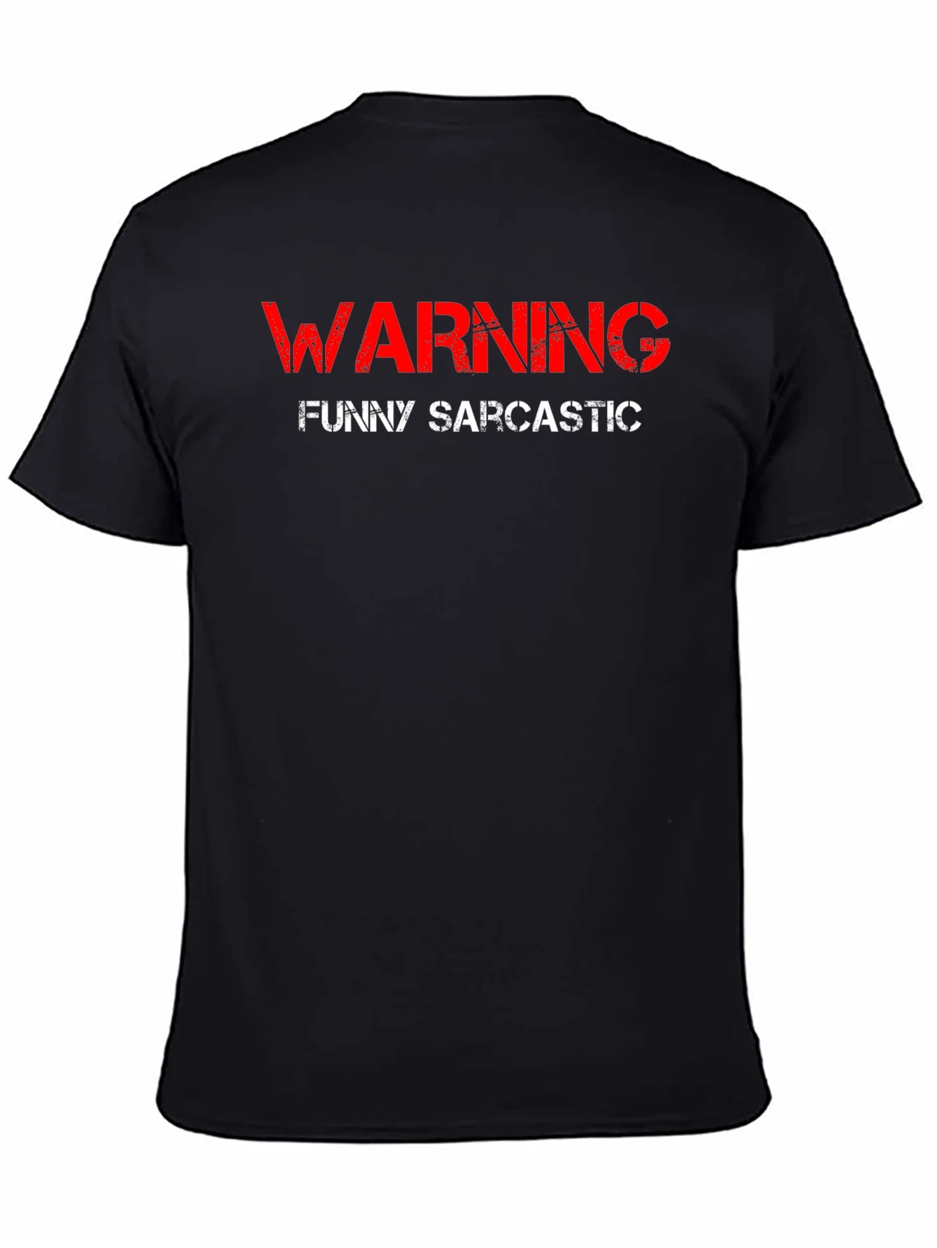 Warning Funny Sarcastic Black T-Shirt
