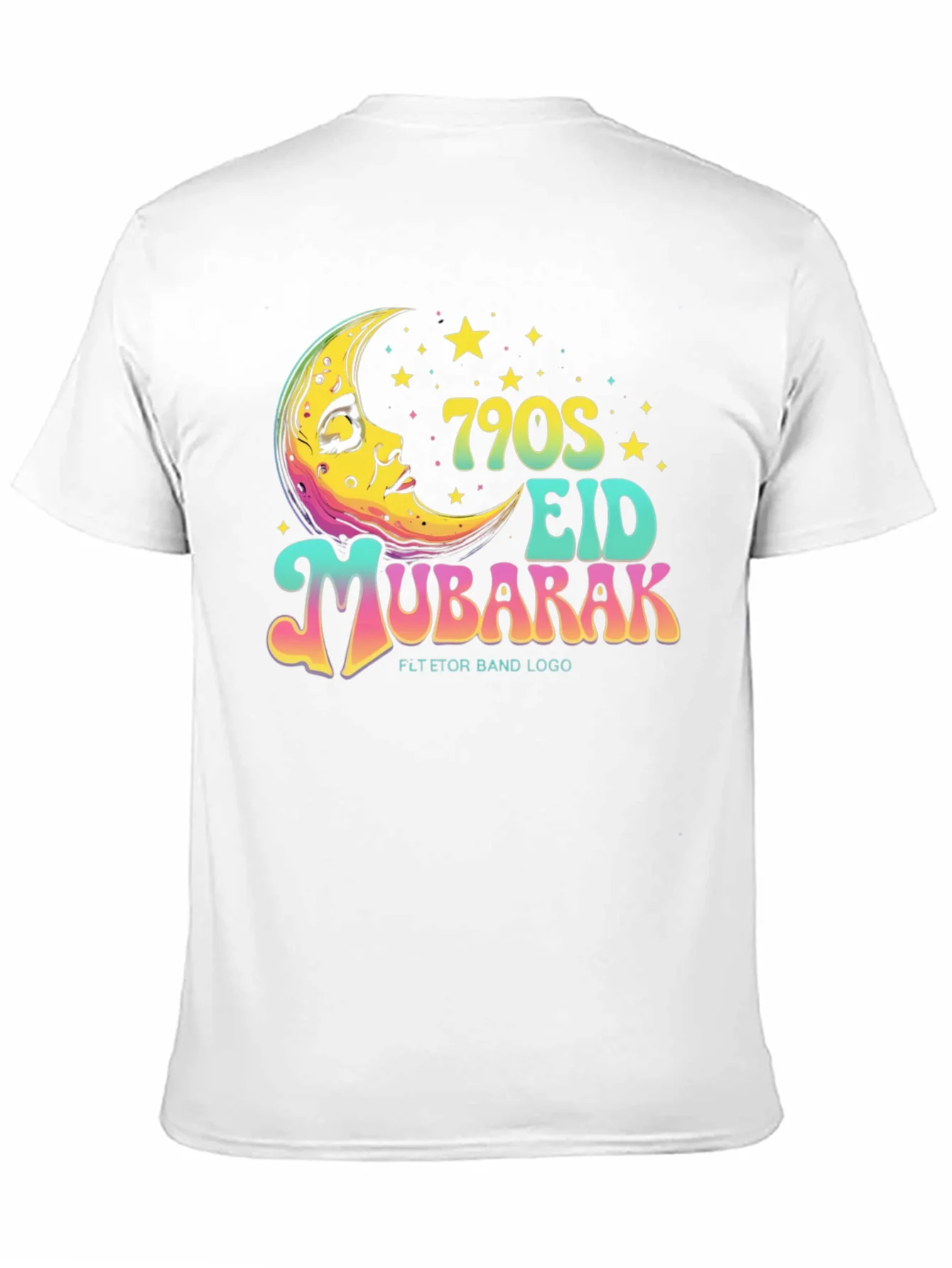 790s Eid Mubarak Black T-Shirt