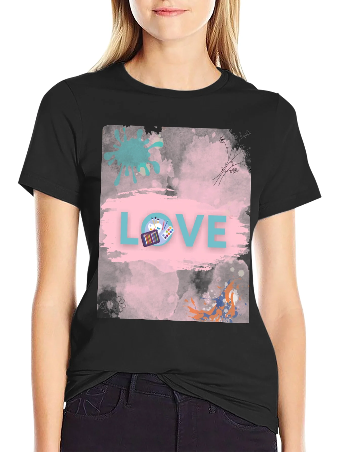 Artsy Love Graphic T-Shirt - Unique Design