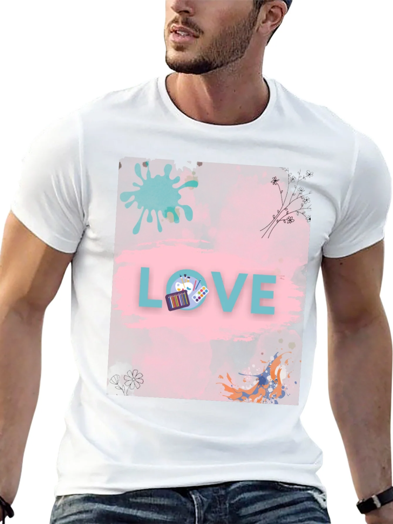 Artsy Love Graphic T-Shirt - Unique Design
